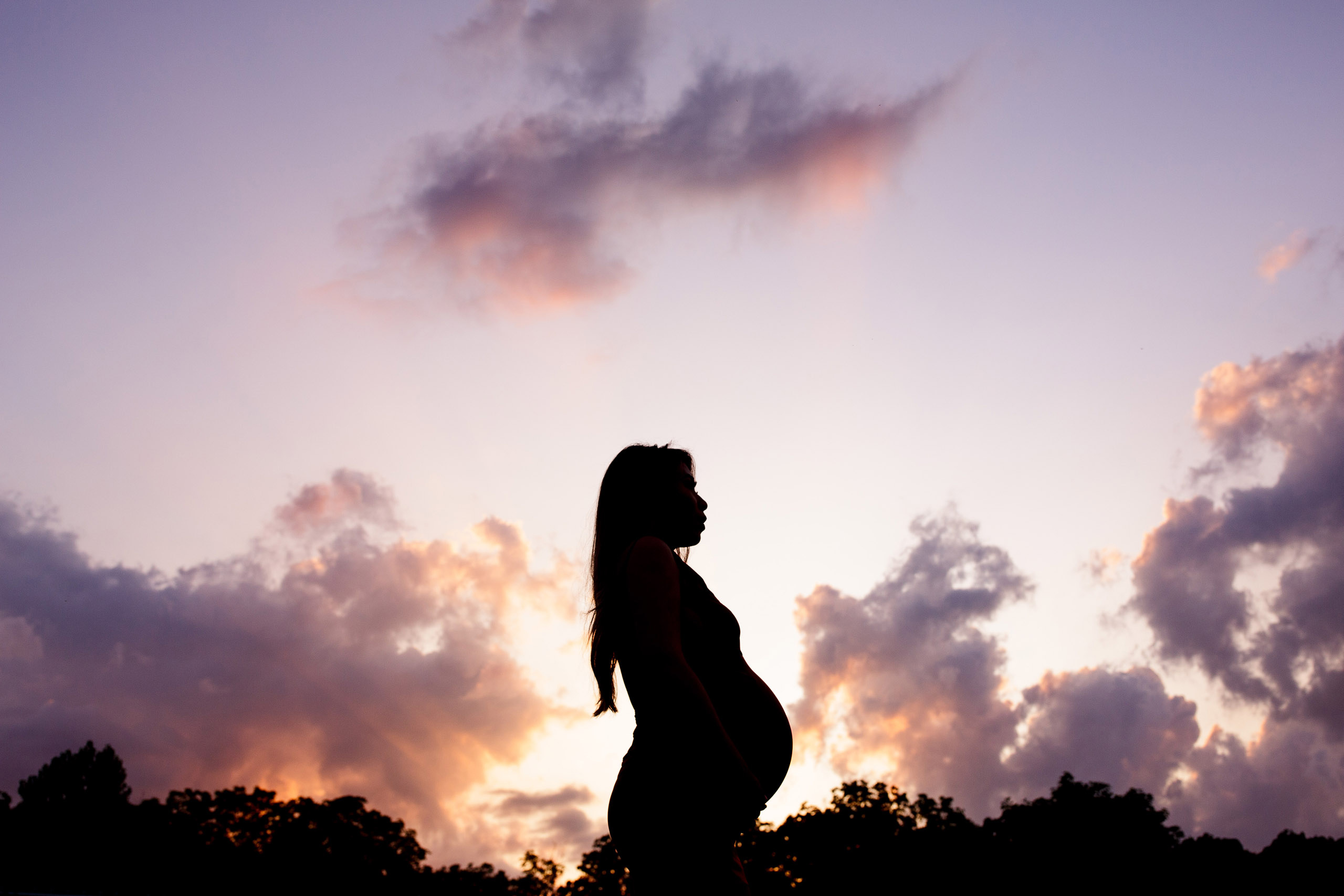 niagara maternity photographer sky sunset