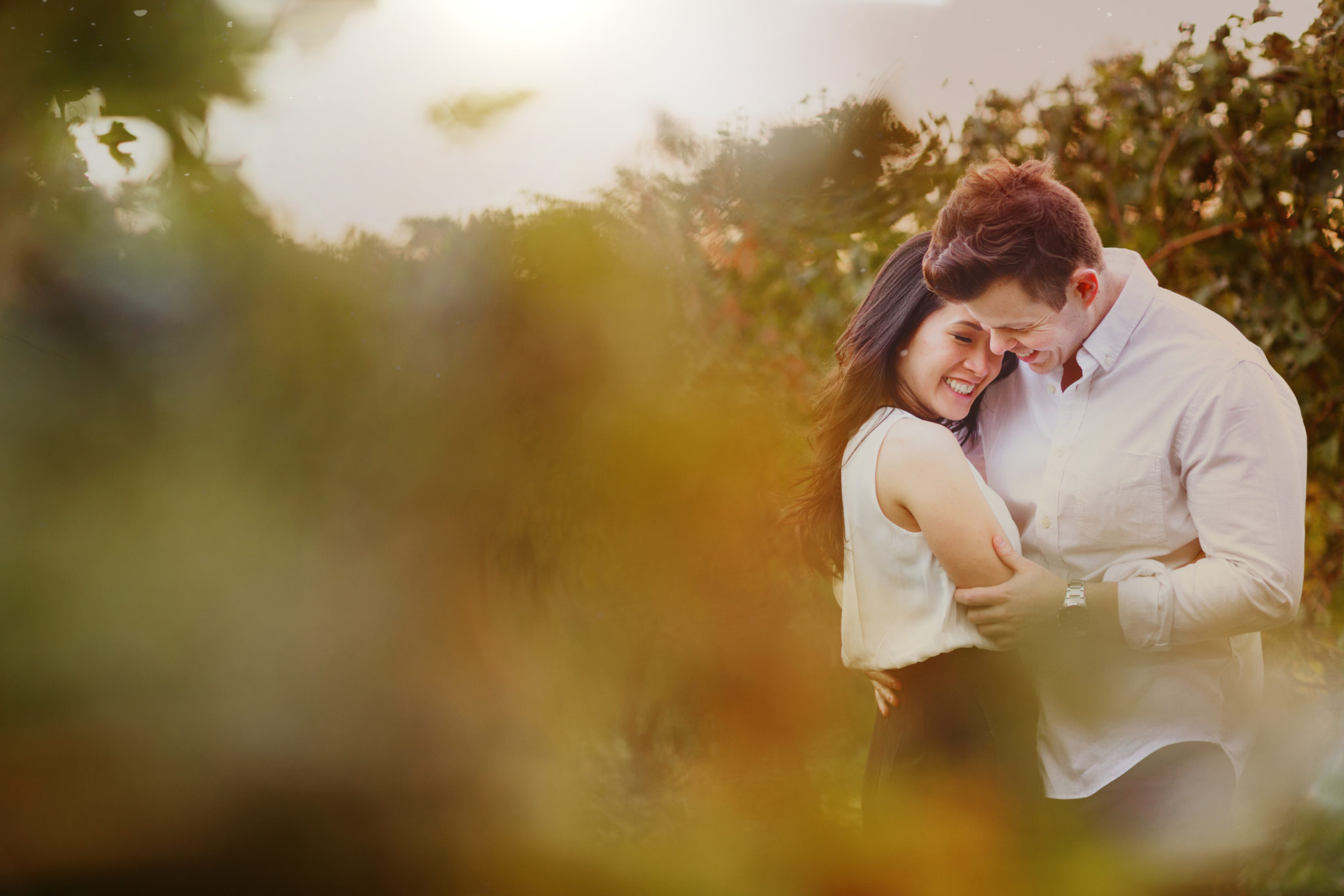 niagara winery engagement session vineyard