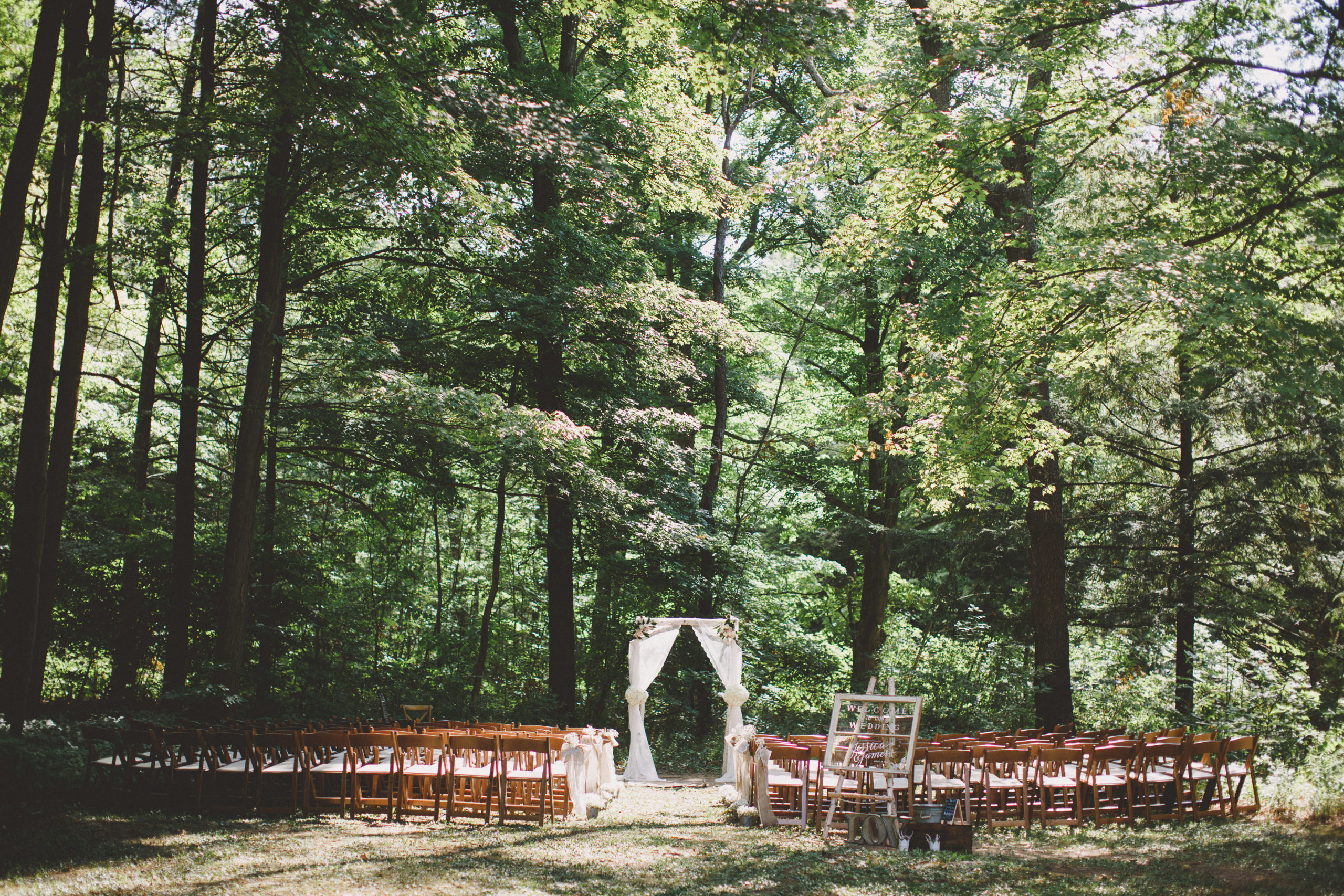 Forest Ceremony Balls Falls Wedding Venue Niagara Vineland