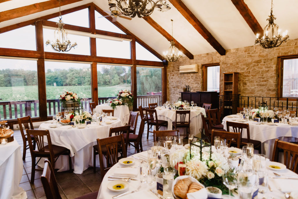 carriage house wedding reception vineland estates winery