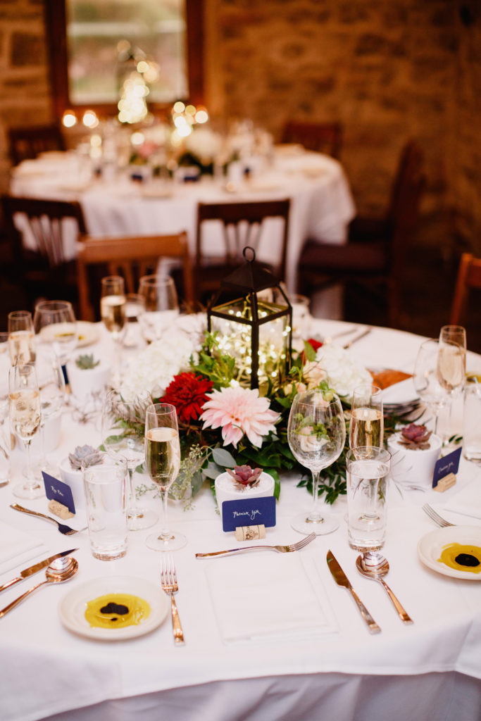 table settings wedding reception carriage house vineland estates winery