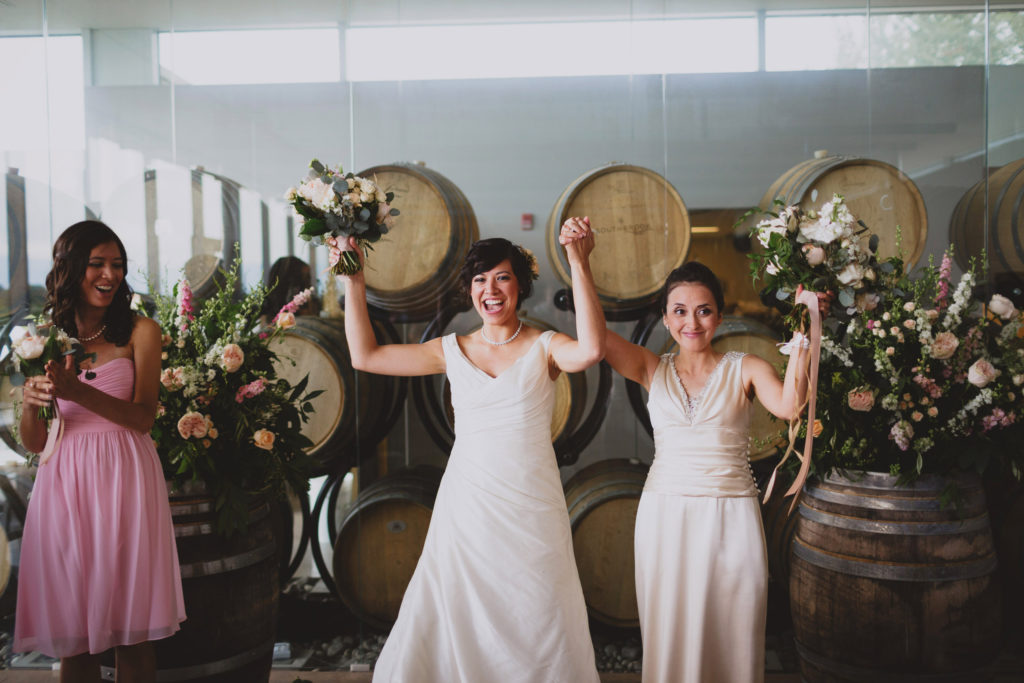 two brides wedding southbook vineyard winery niagara photographer