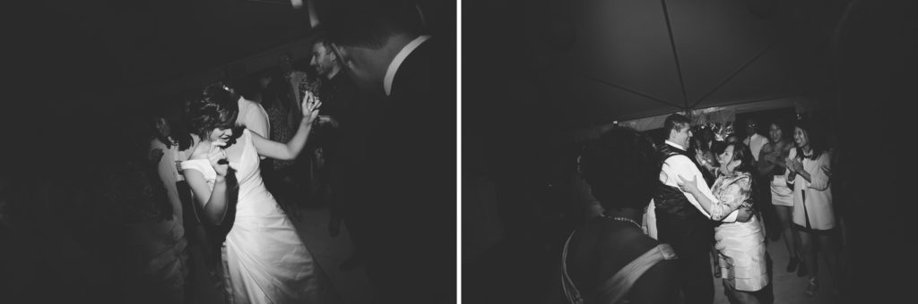 black and white dancing wedding reception niagara photographer