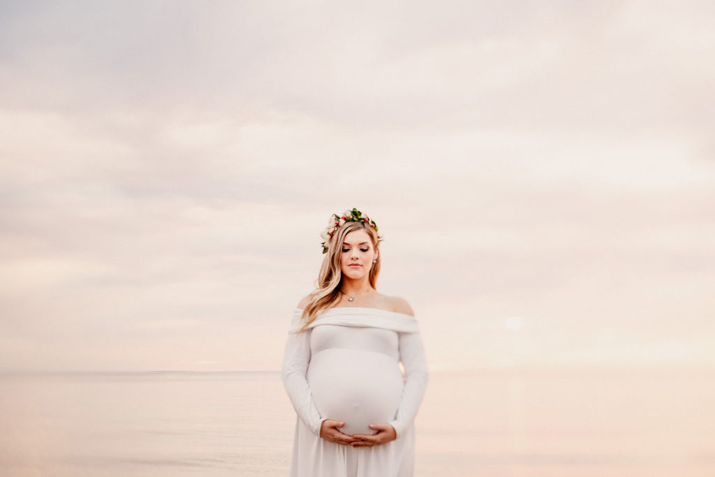 Niagara Maternity Photographer Beach sunset outdoor film
