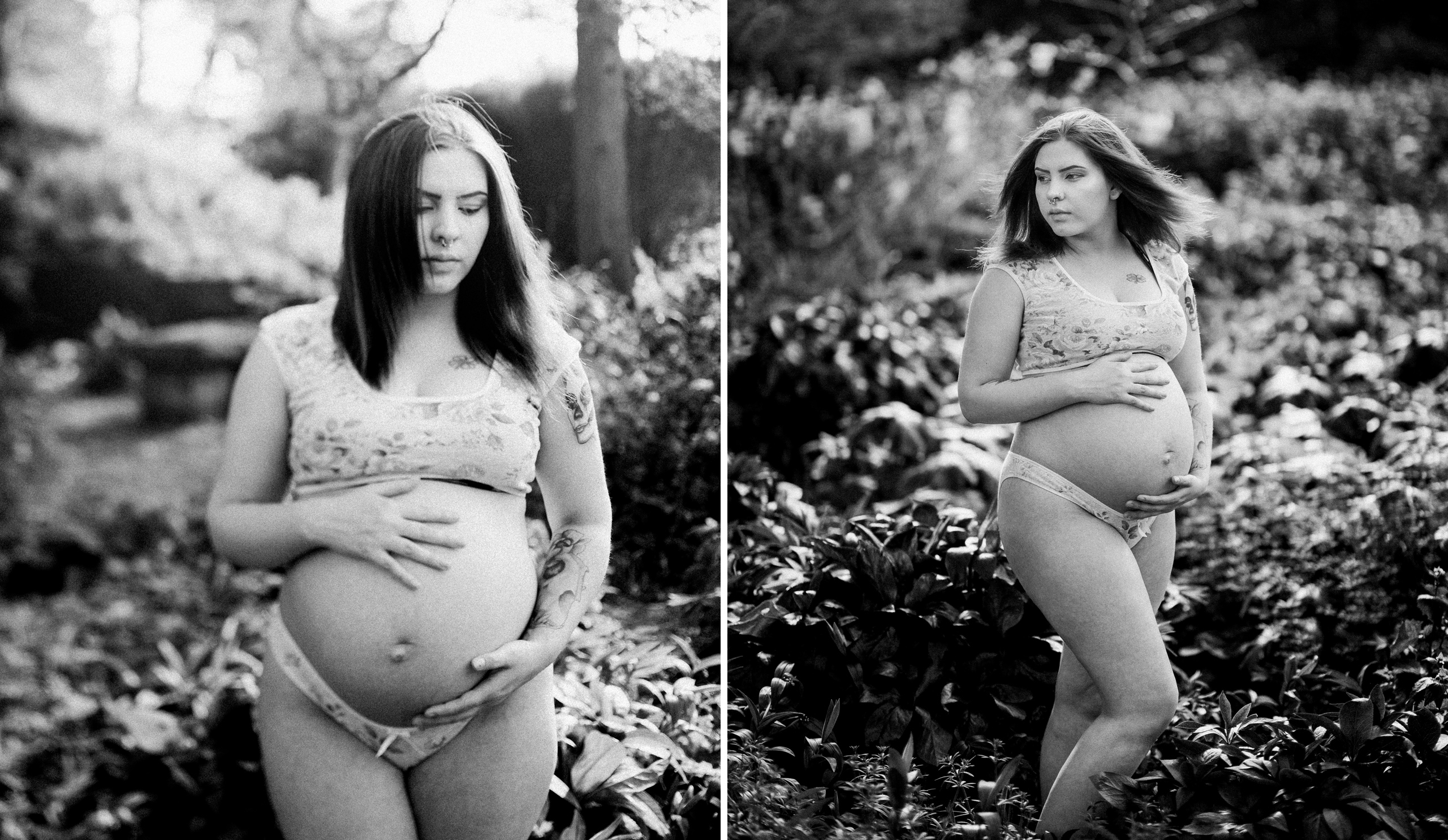 medium format film photographer niagara maternity pregnant lingerie