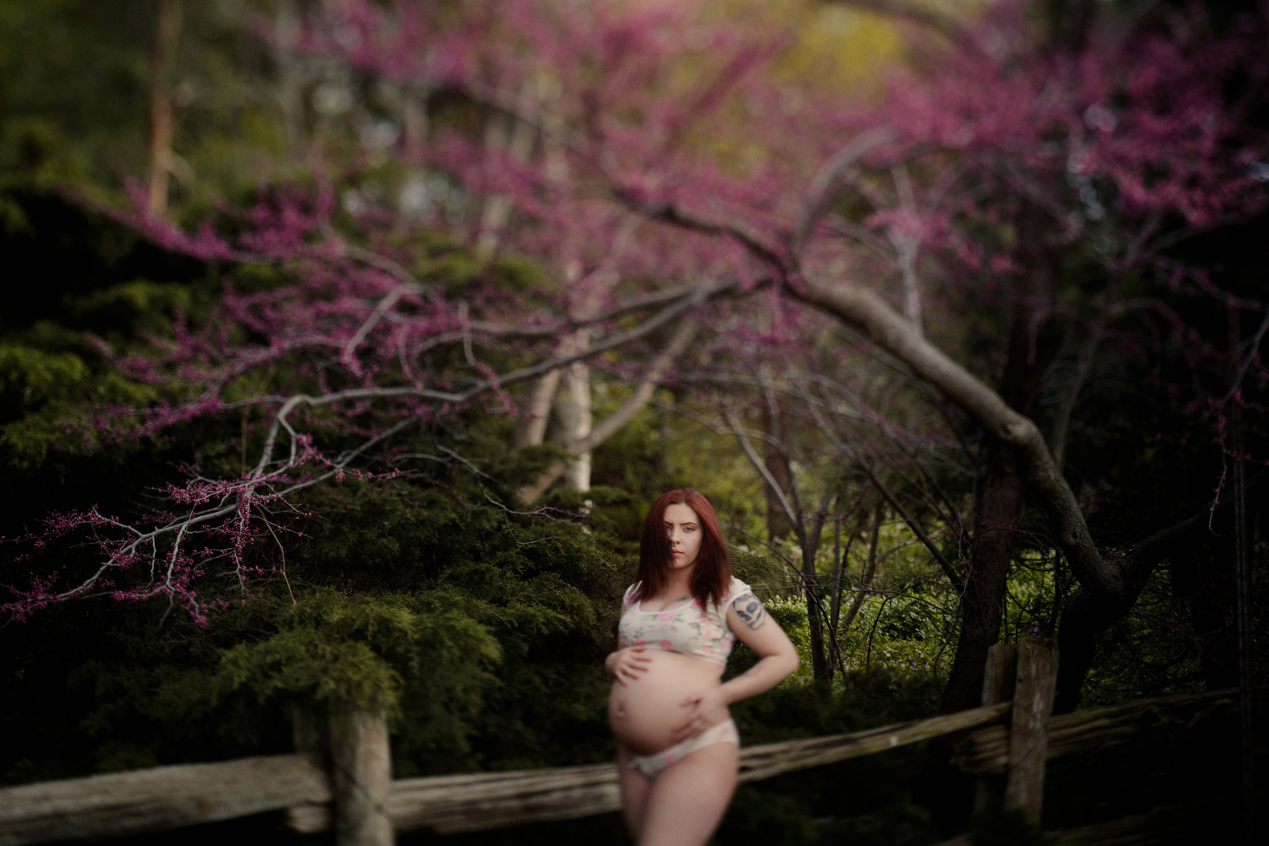 dreamy maternity photos niagara photographer lingerie pregnant boudoir