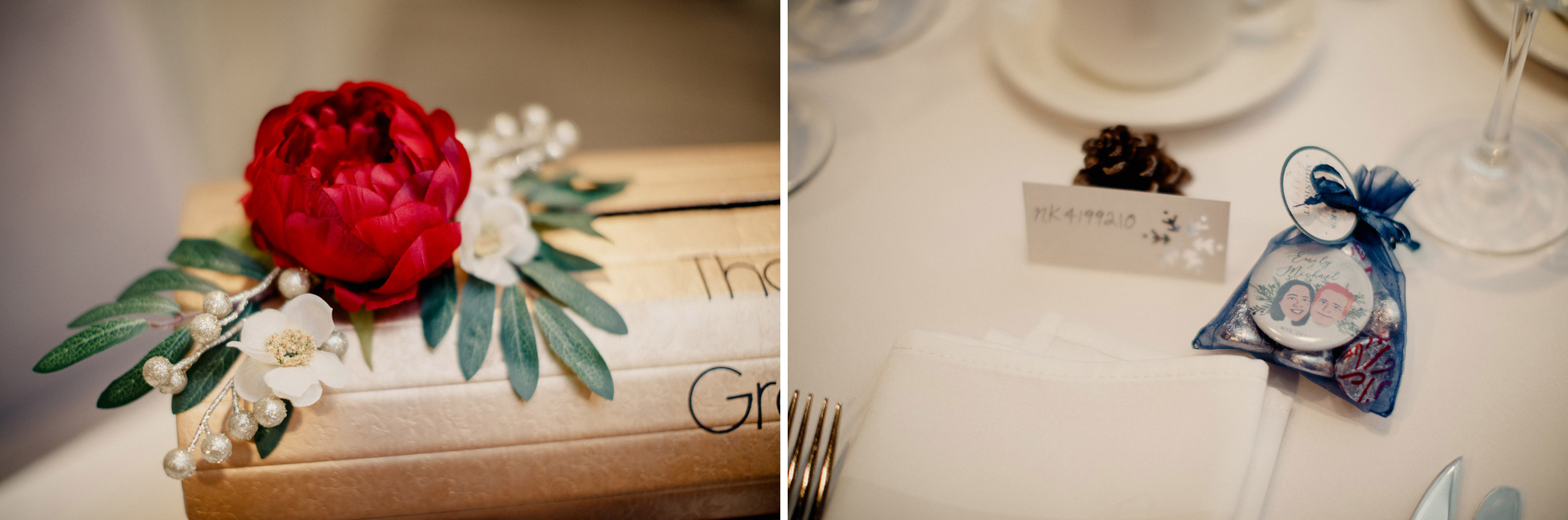 table settings inn on the twenty winter wedding