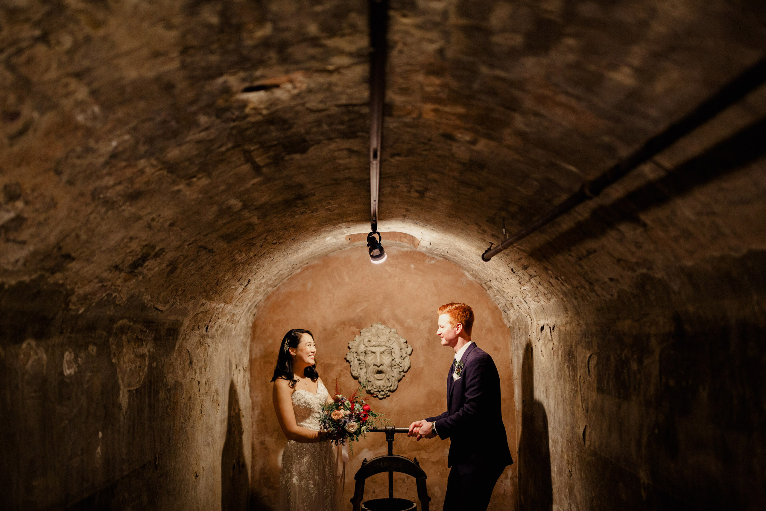 inn on the twenty cellar barrel room grape press niagara photographer