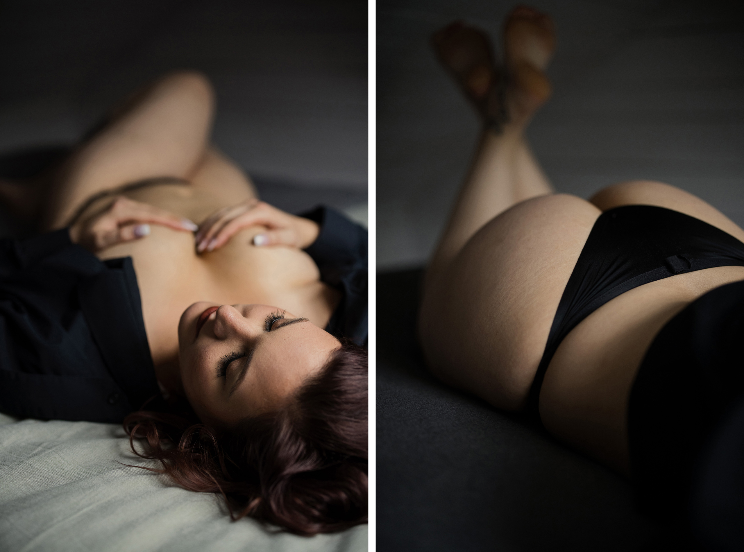 cute boudoir topless niagara photographer afterglow