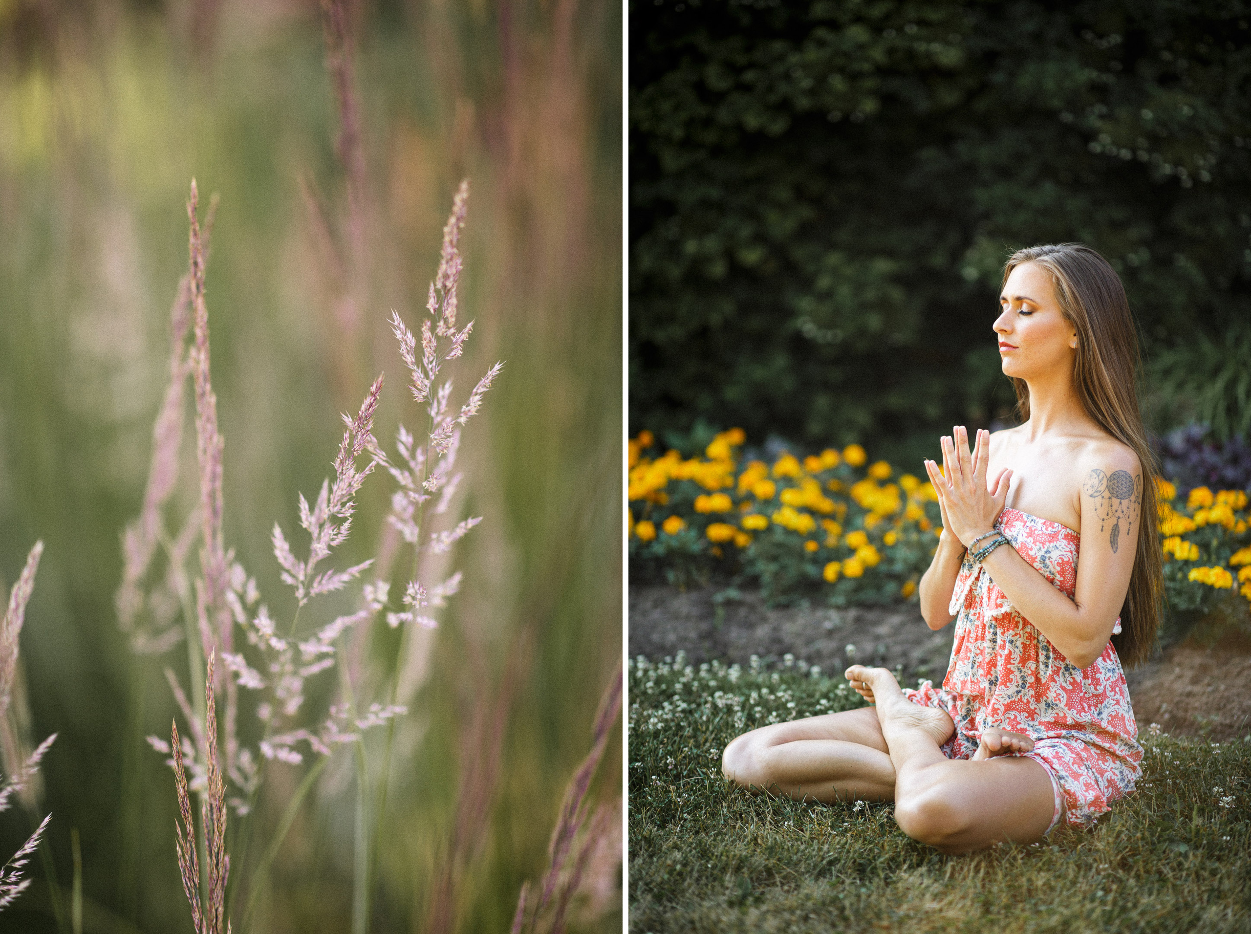 feeling calm portrait session sunrise niagara afterglow