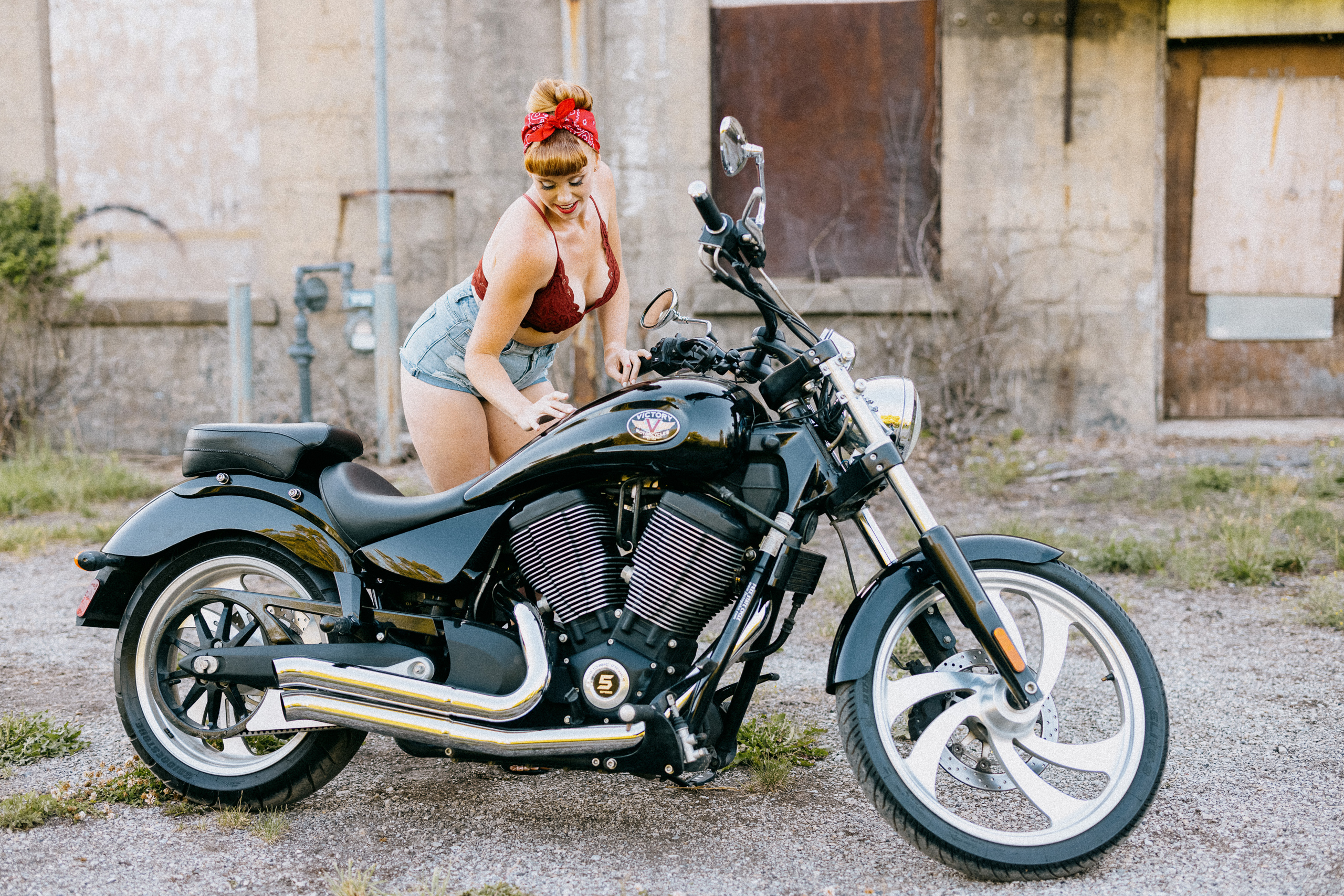 beautiful mom boudoir lingerie motorcycle photography niagara