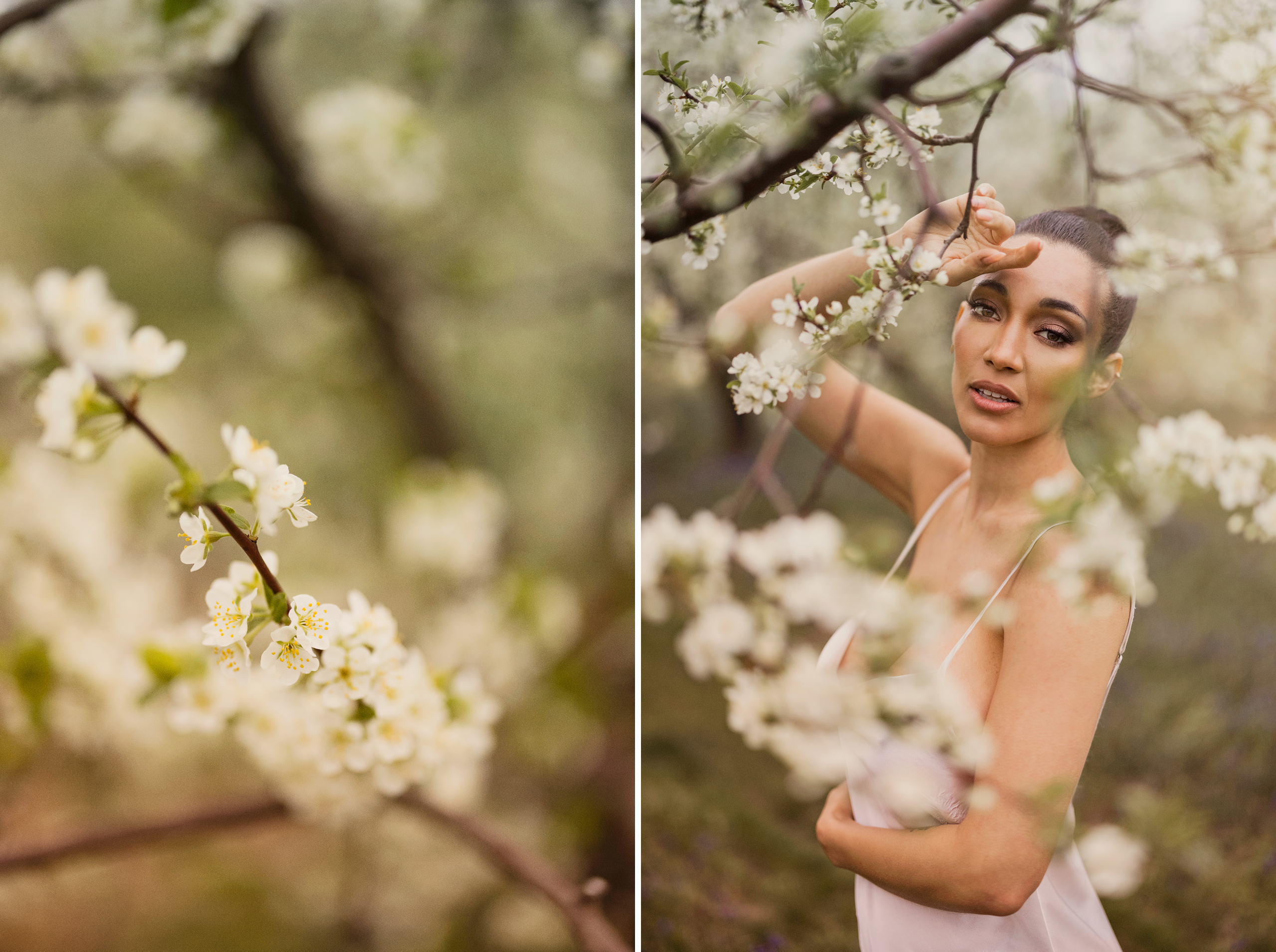 afterglow outdoor spring blossom boudoir intimate portrait niagara