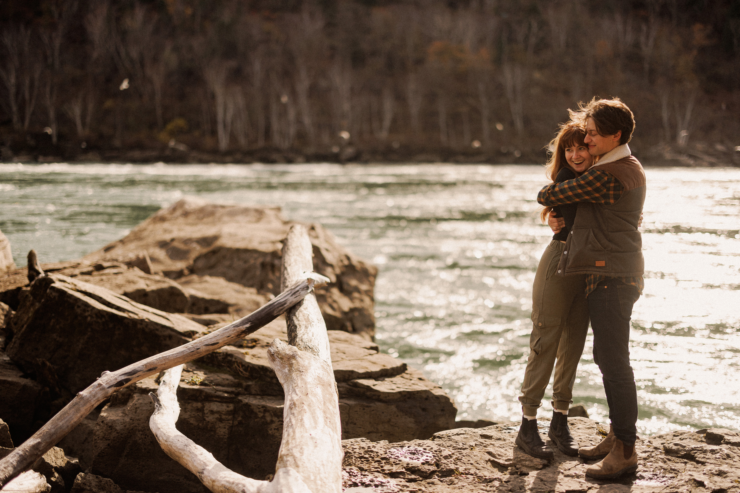 niagara river engagement photography afterglow images