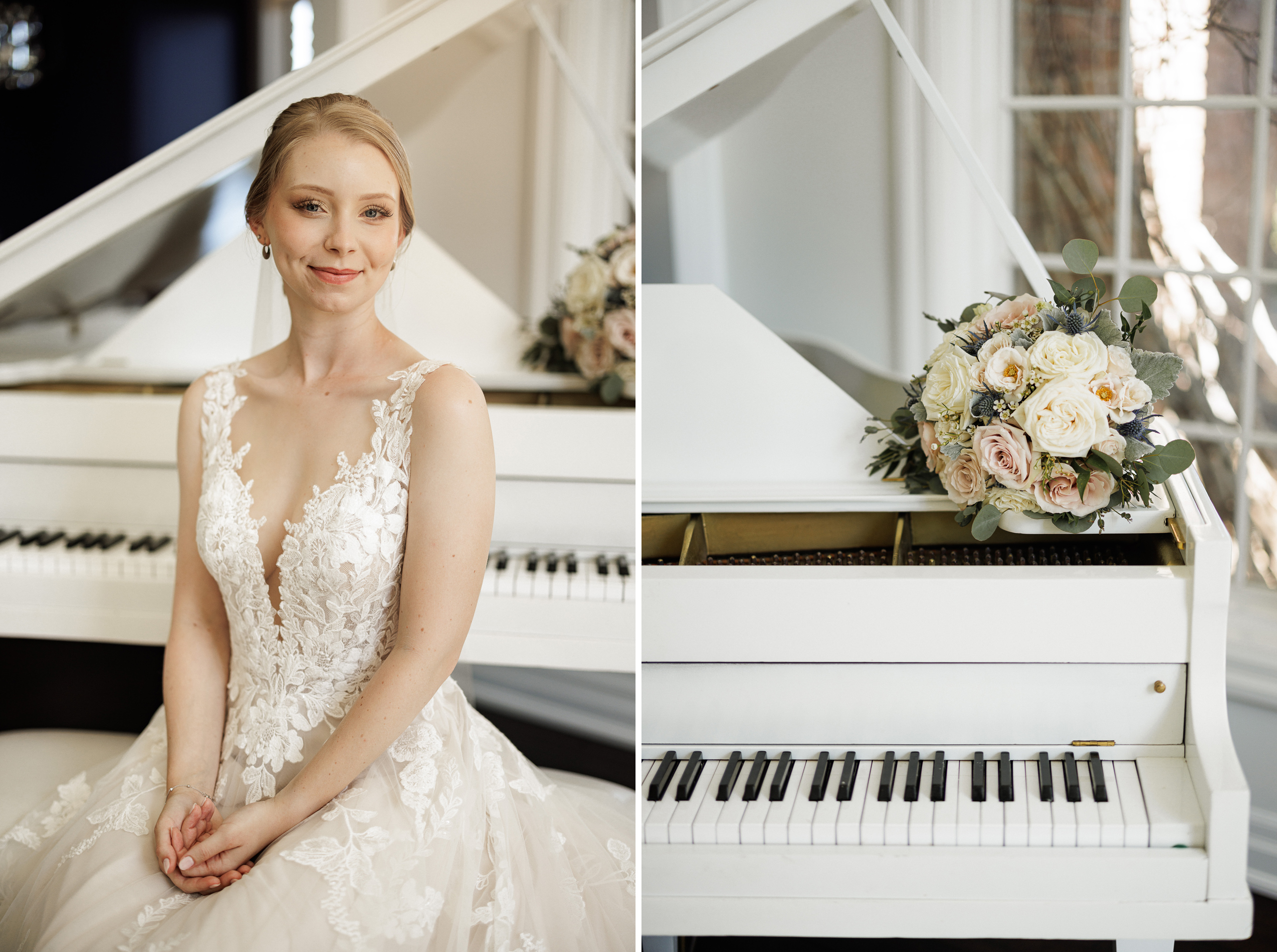 bridal portrait wedding photography niagara afterglow piano