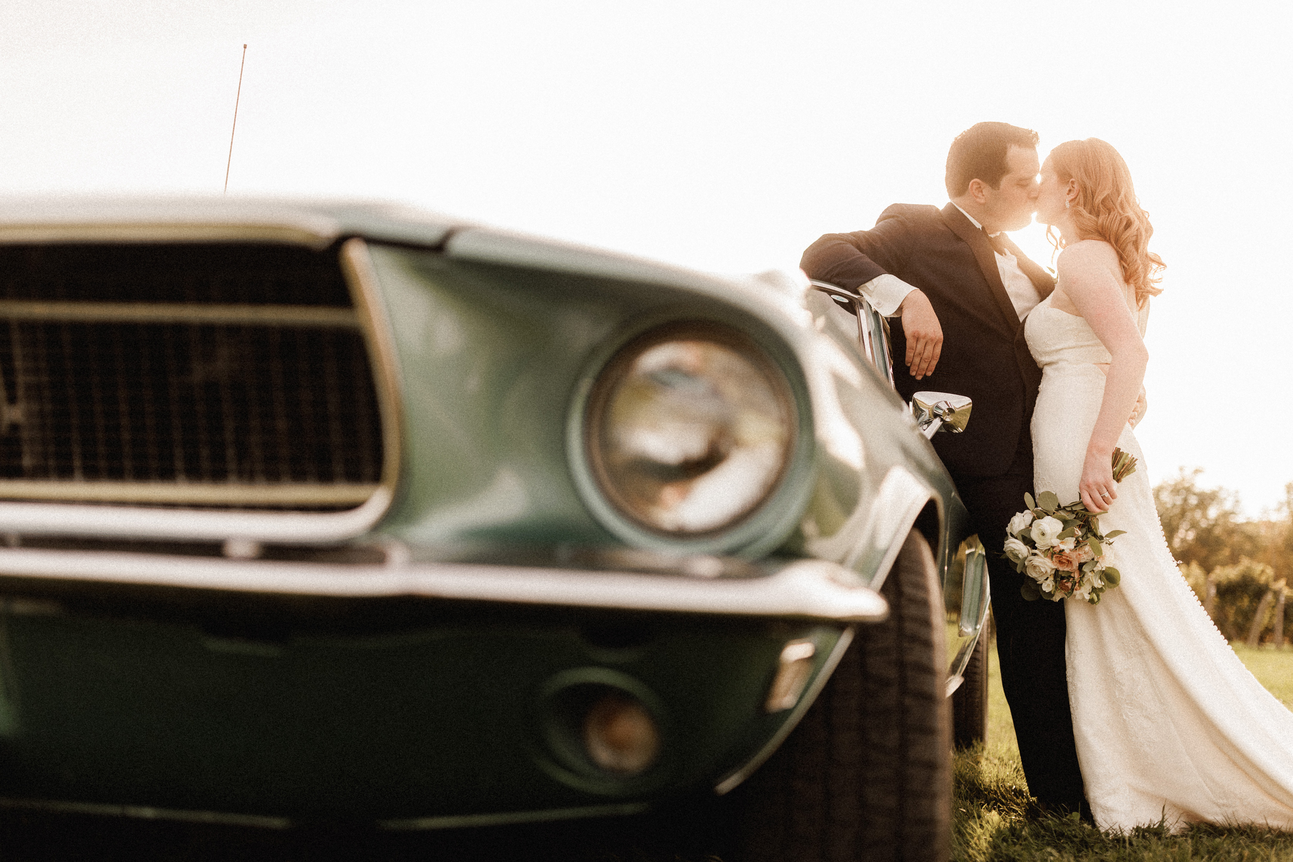 cave spring vineyard wedding autumn fall afterglow images classic car