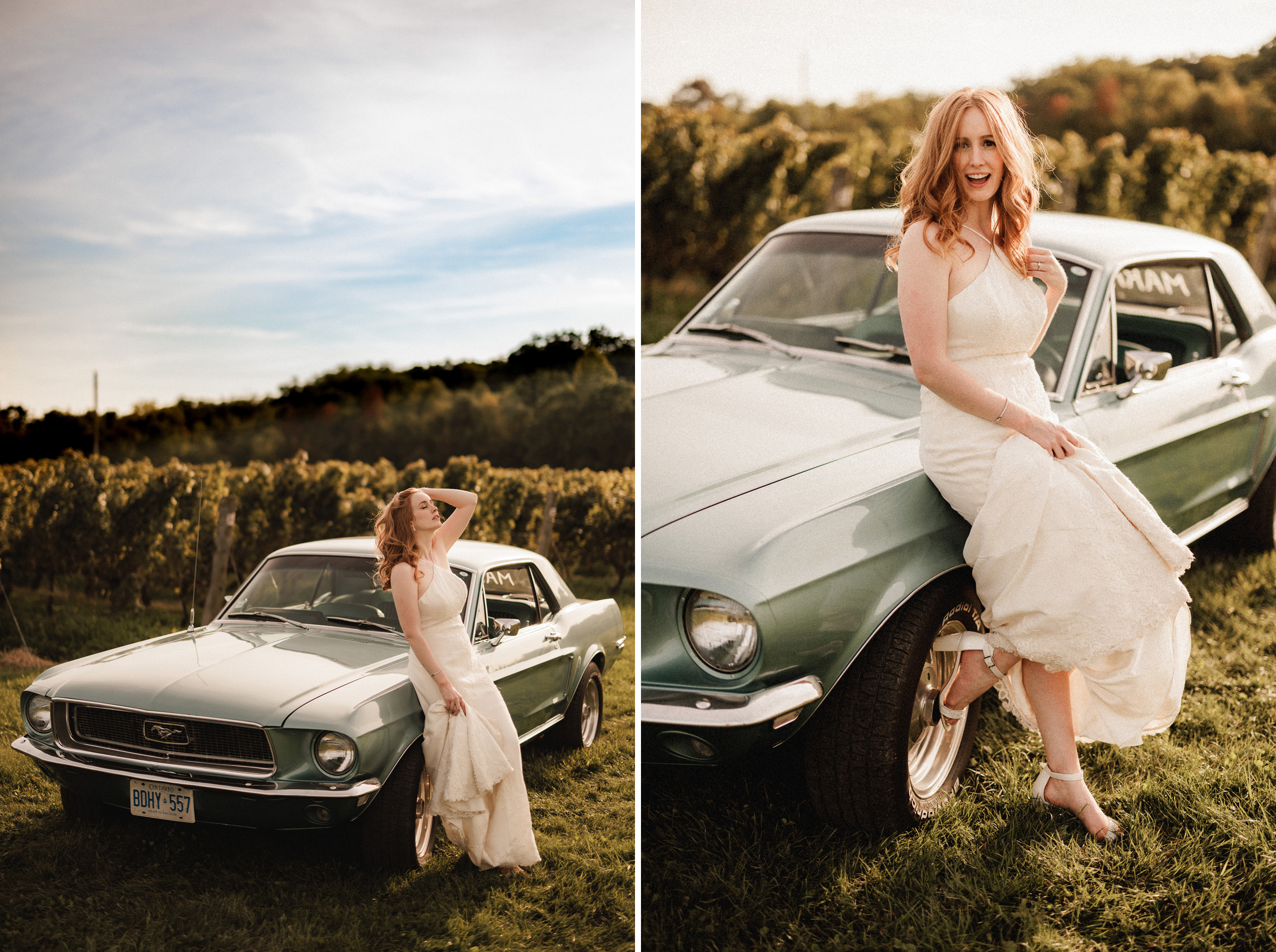 cave spring vineyard wedding autumn fall afterglow images classic car