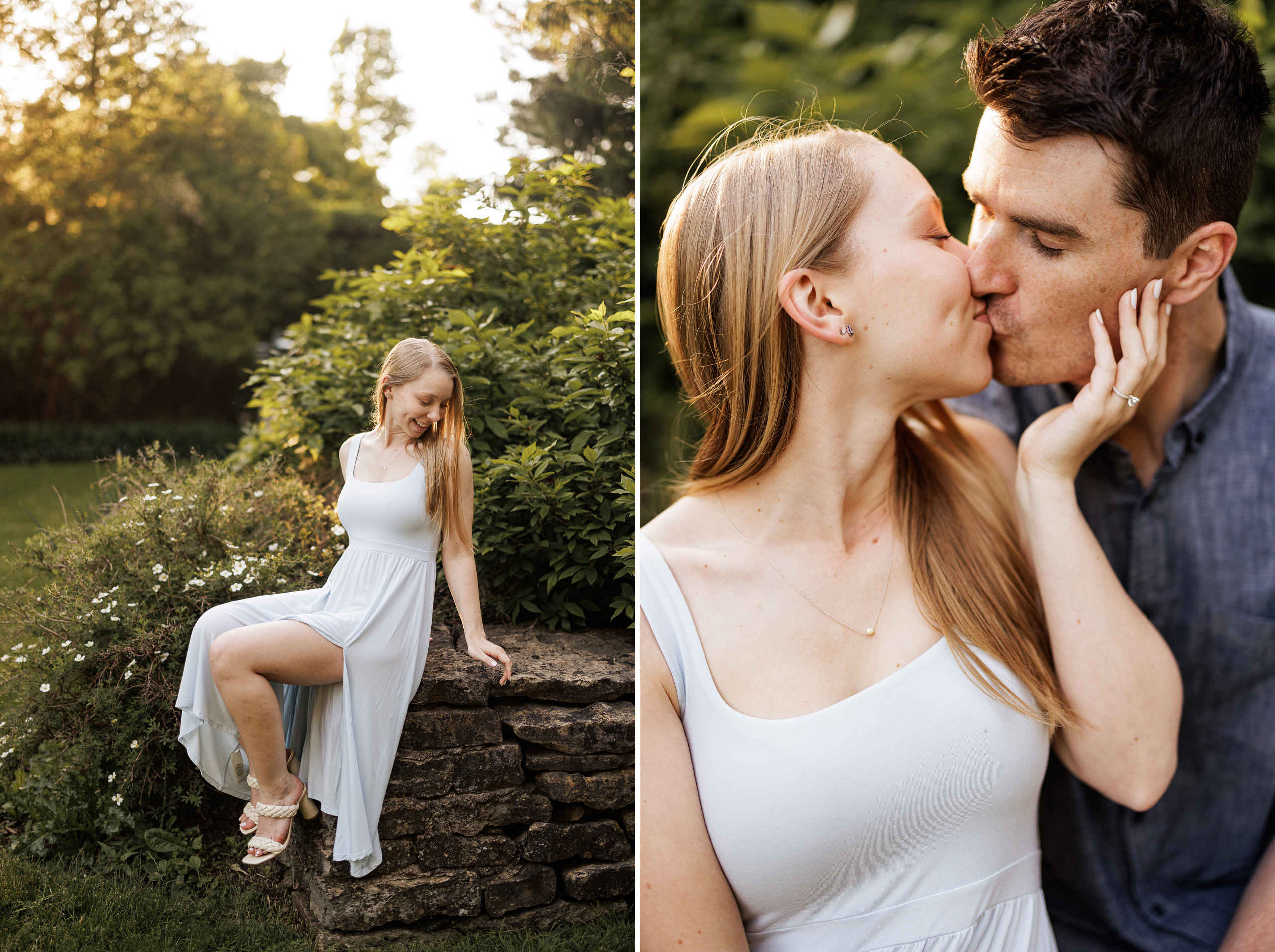 romantic love engagement session summer photographer afterglow n