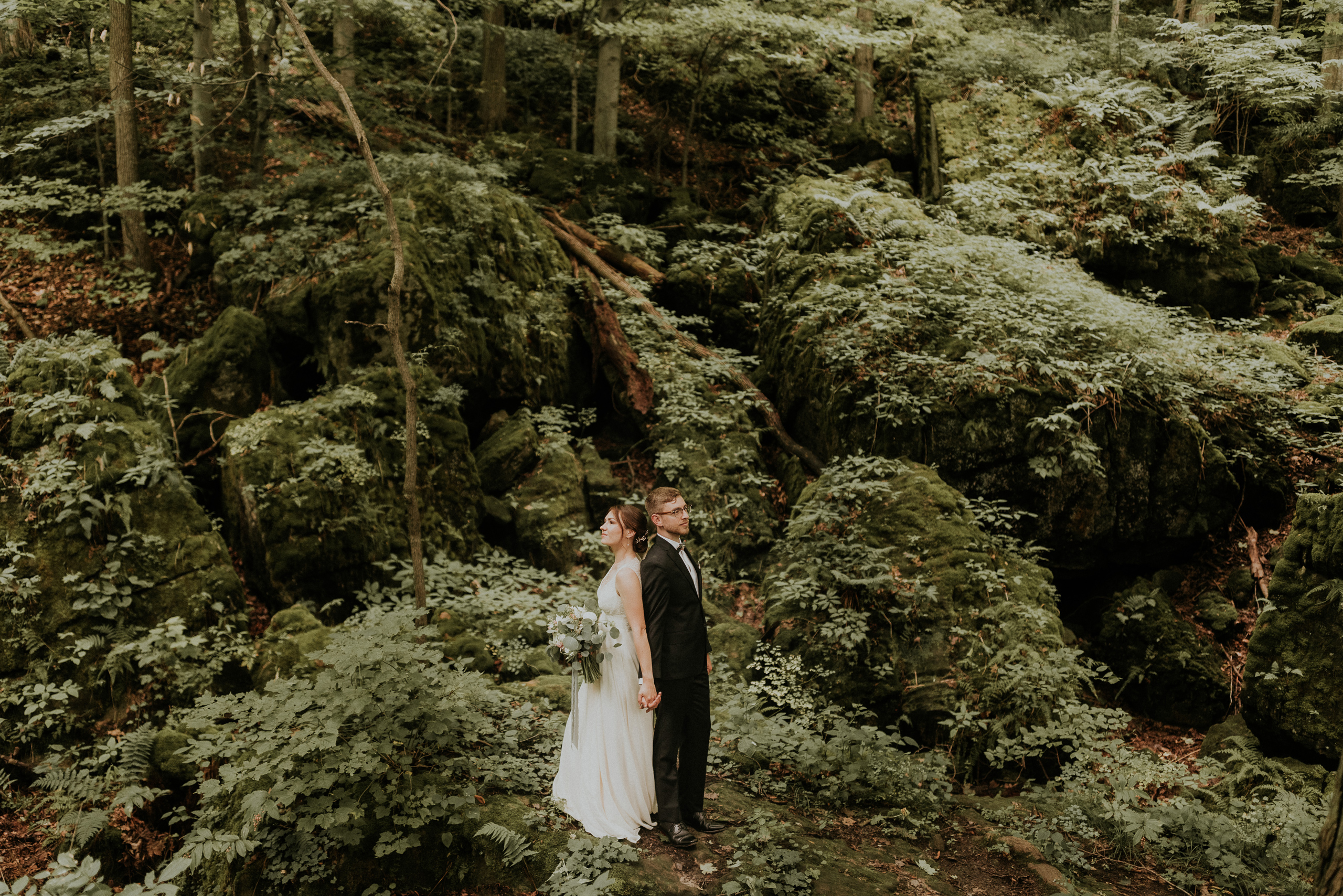 romantic forest wedding photos inspiration niagara afterglow ima