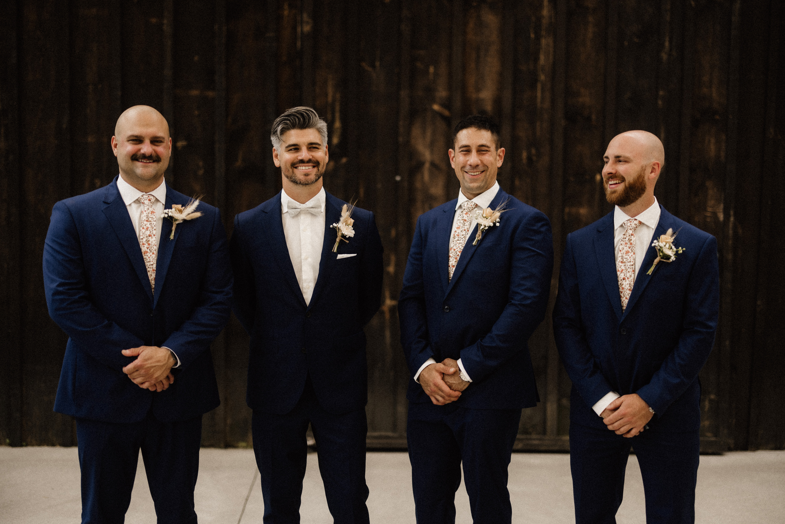 groomsmen blue suit Blakes meanswear barn afterglow wedding niag