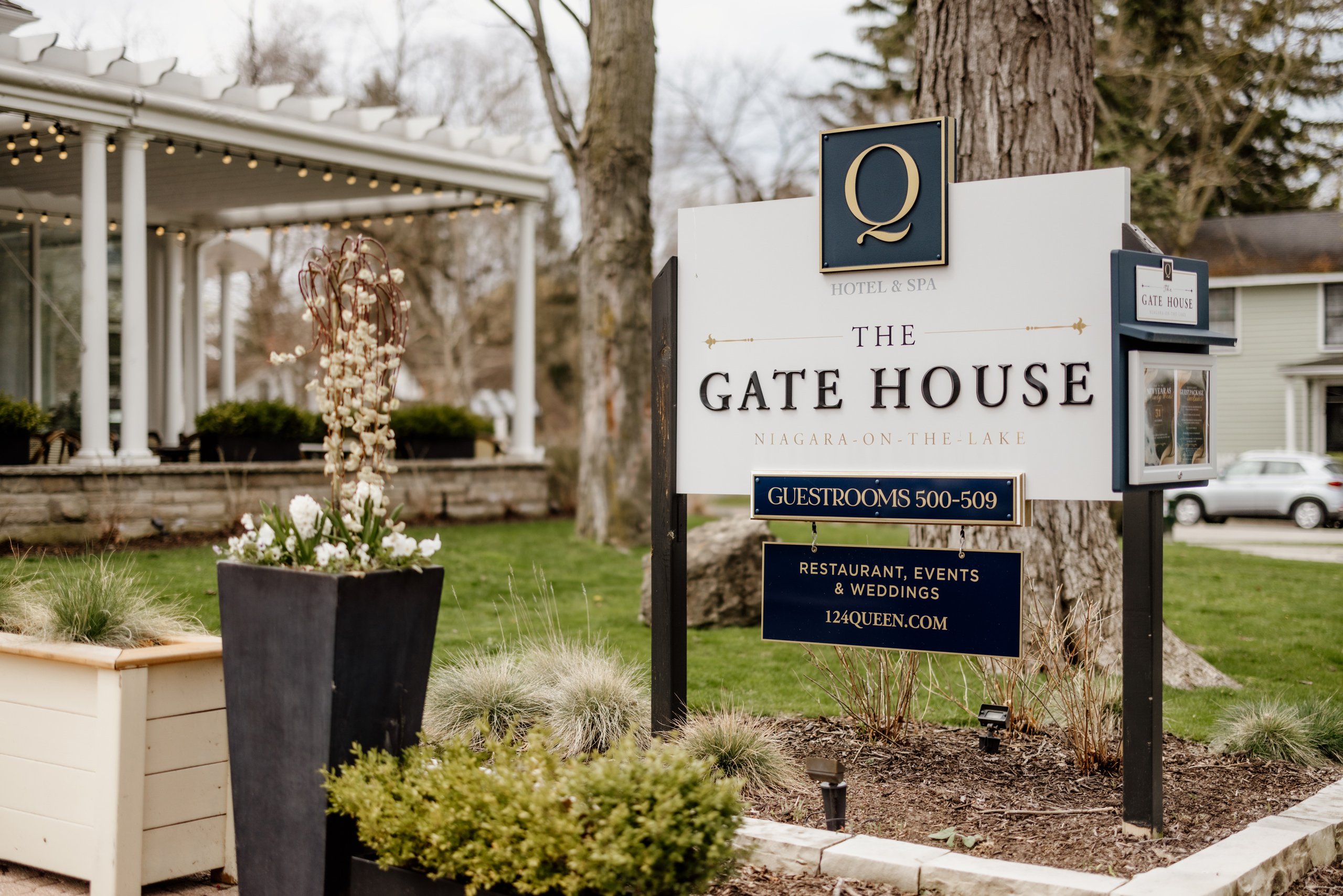 The Gate House wedding venue niagara on the lake front view