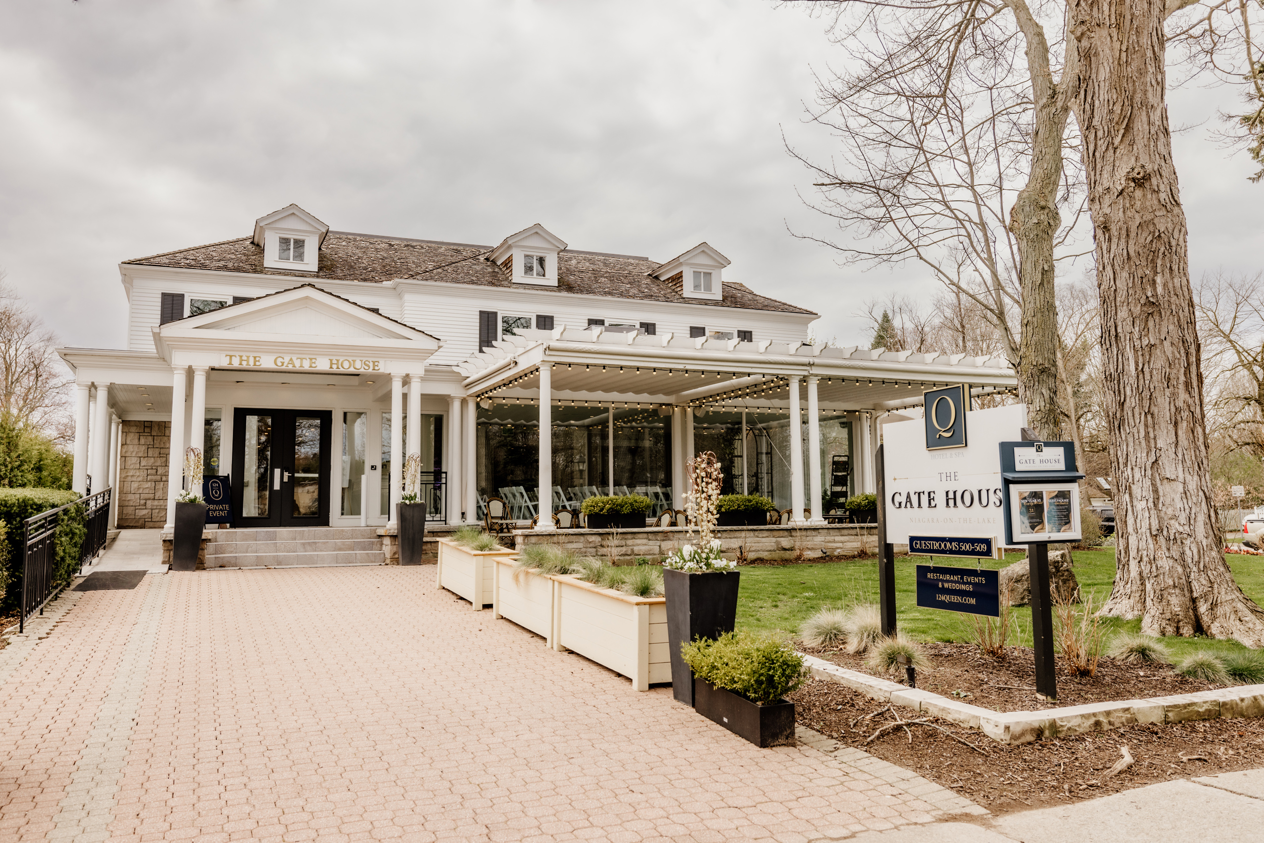 The Gate House wedding venue niagara on the lake front view