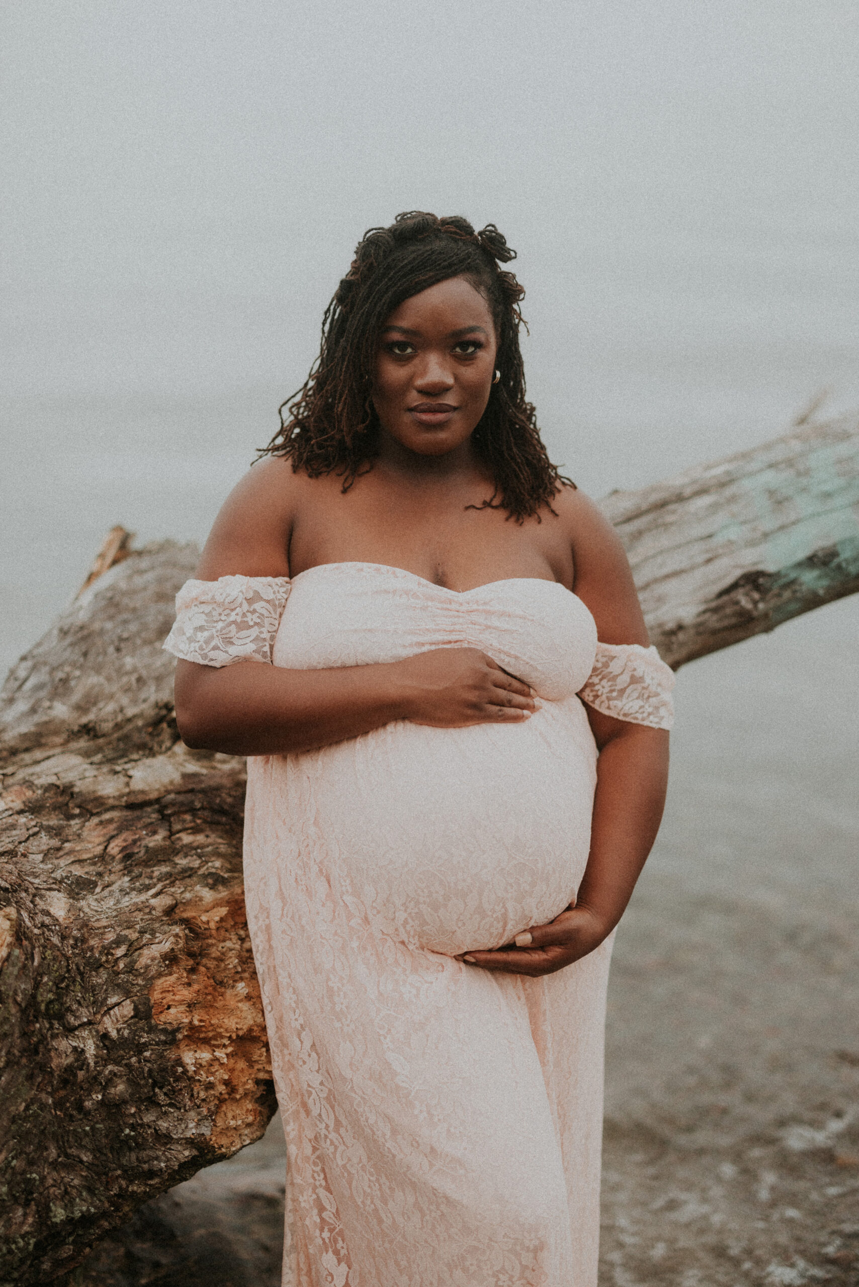 pregnant beach gown niagara photography afterglow maternity