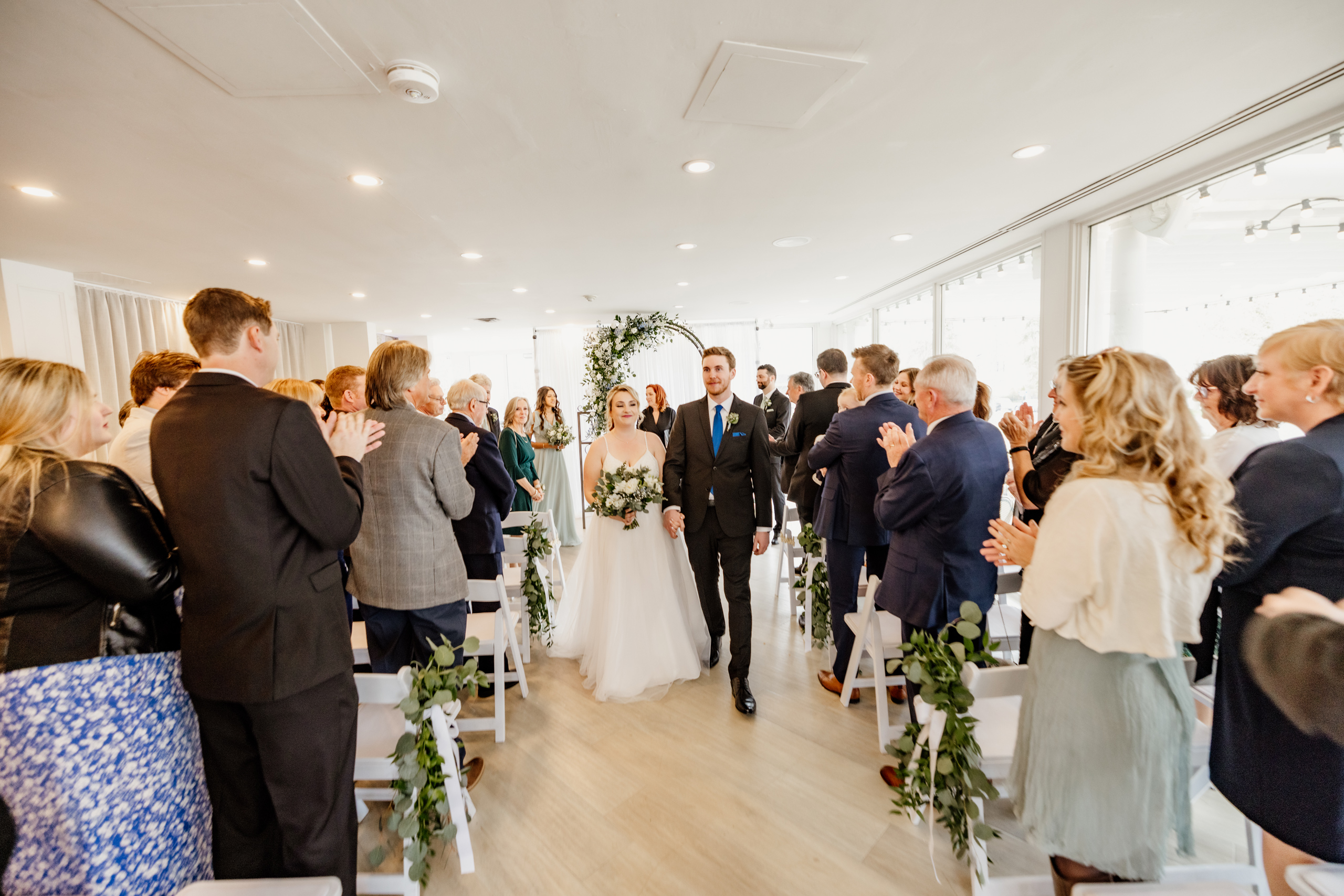 just married wedding ceremony gate house NOTL photography