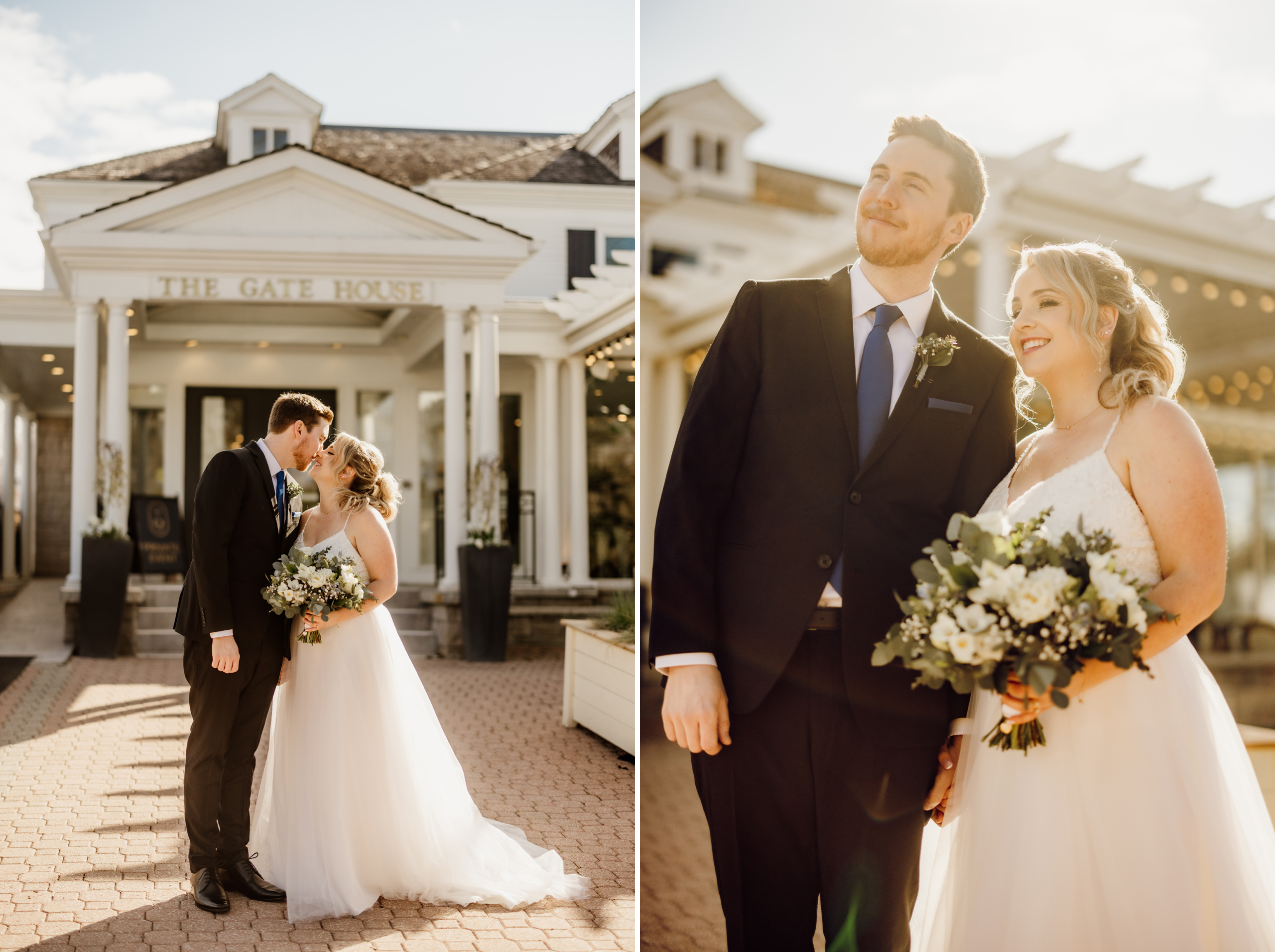 bride groom gate house wedding photographer niagara on the lake