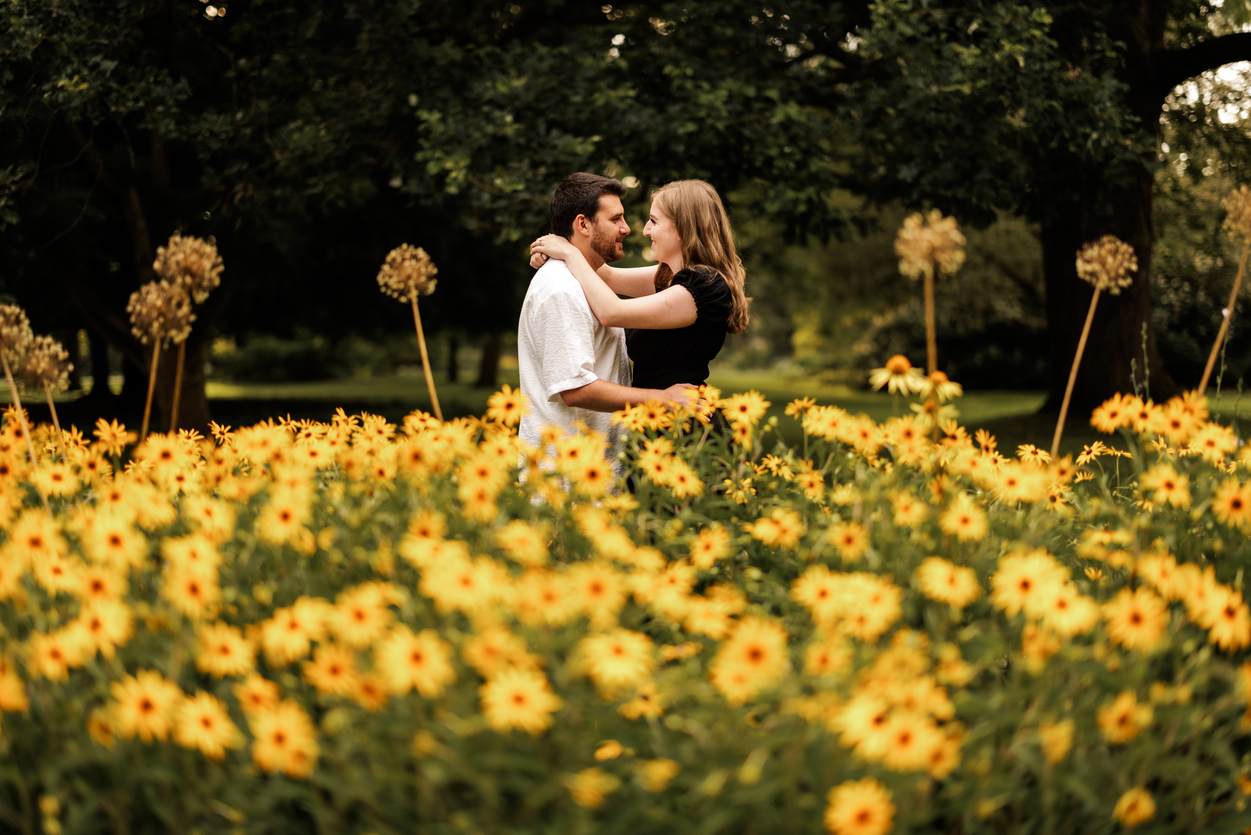 summer engagement session niagara sunset afterglow