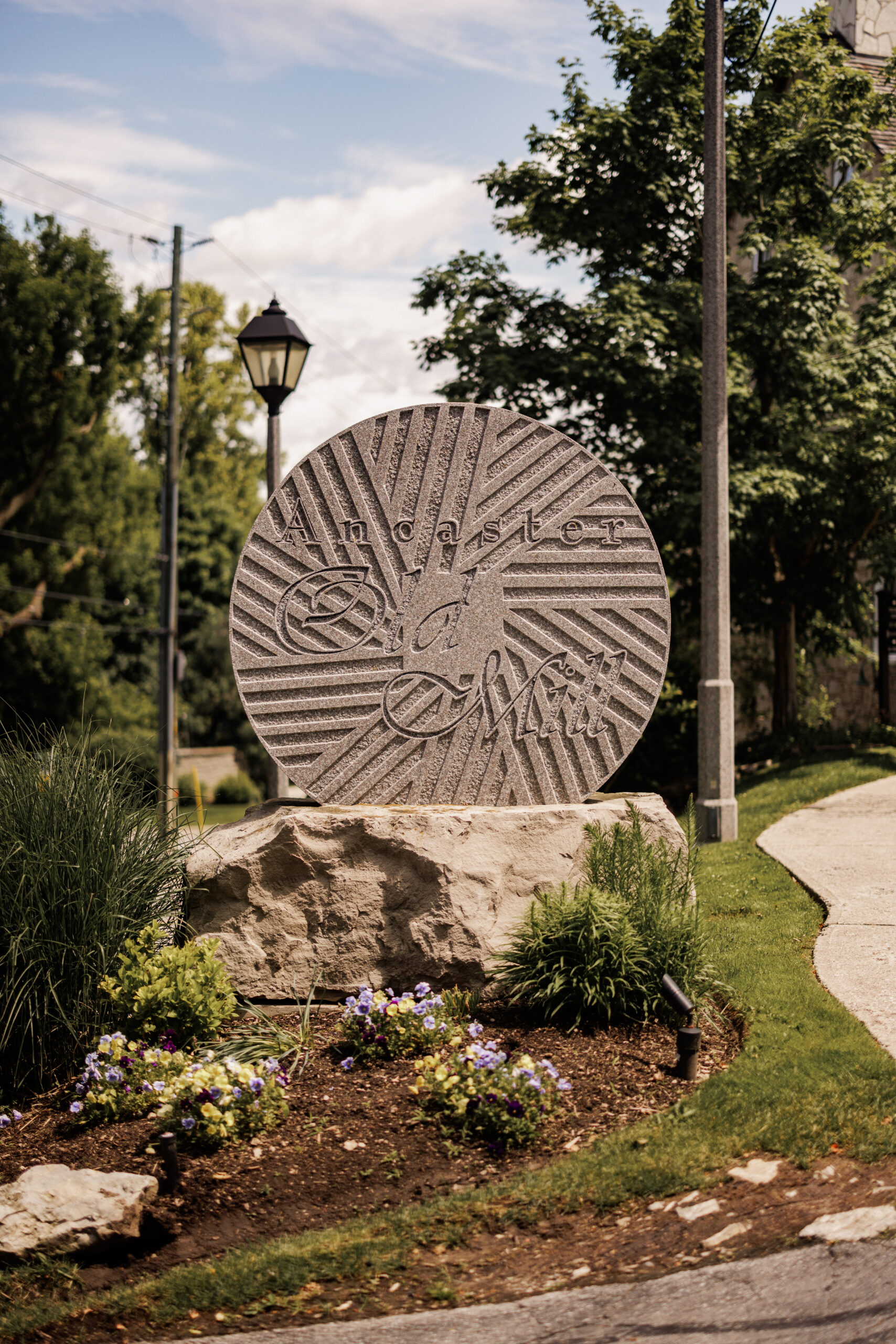 Ancaster Old Mill sign and entrance