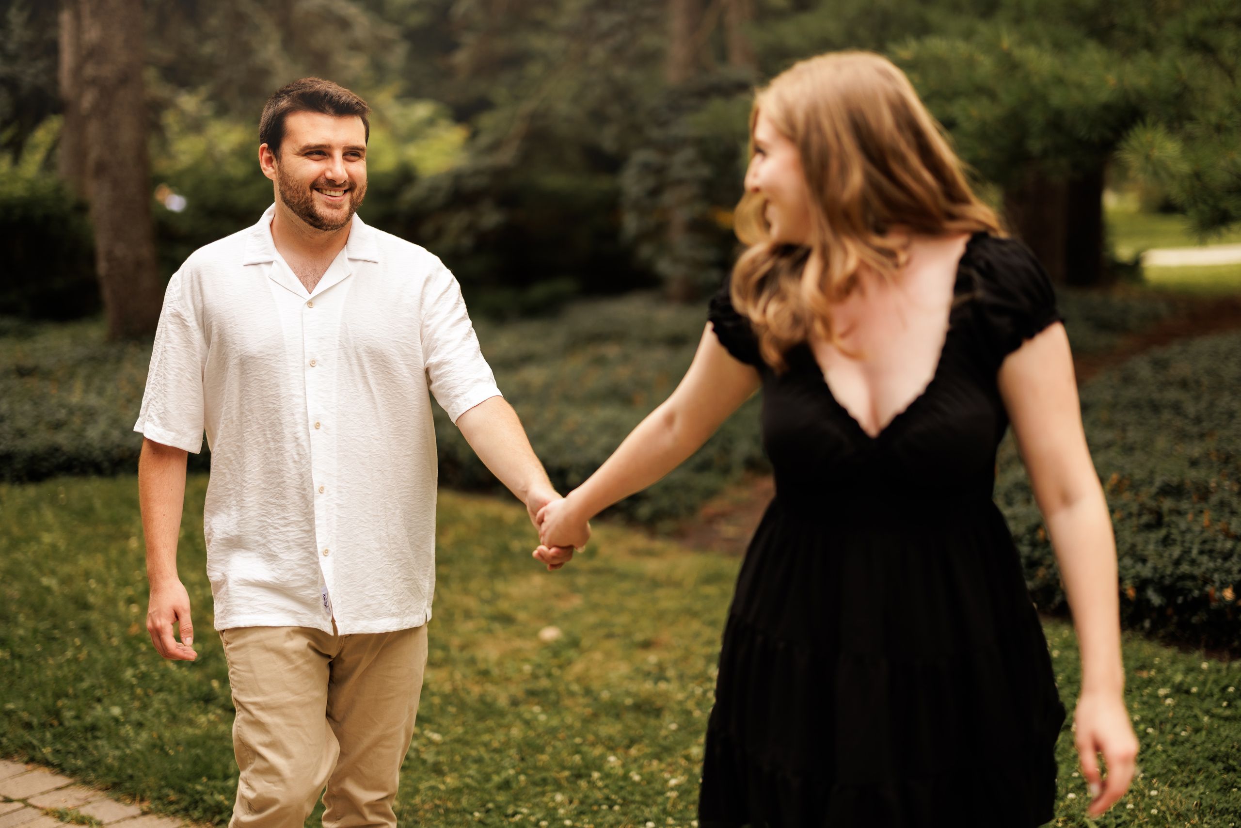 summer engagement session niagara sunset afterglow