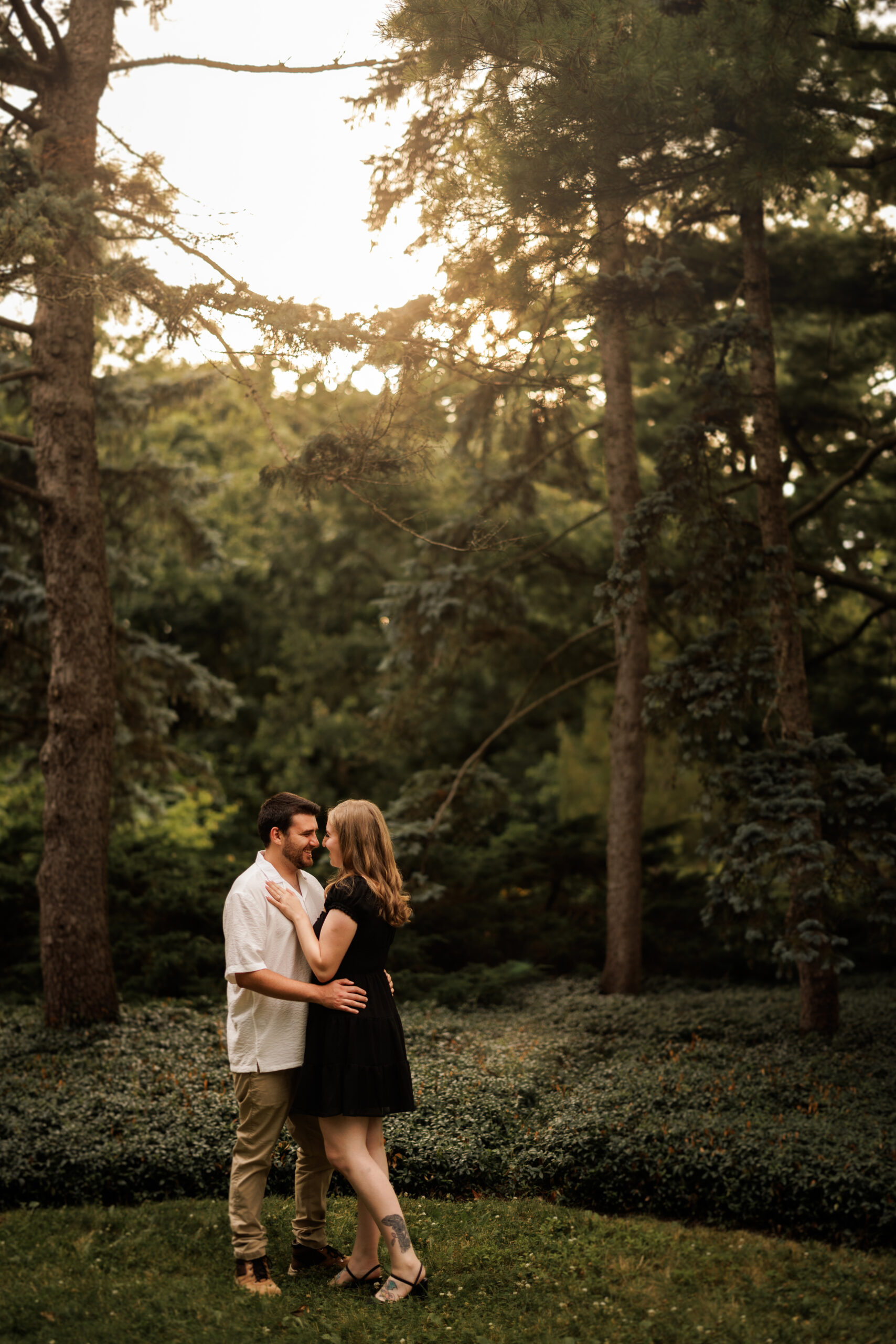 summer engagement session niagara sunset afterglow