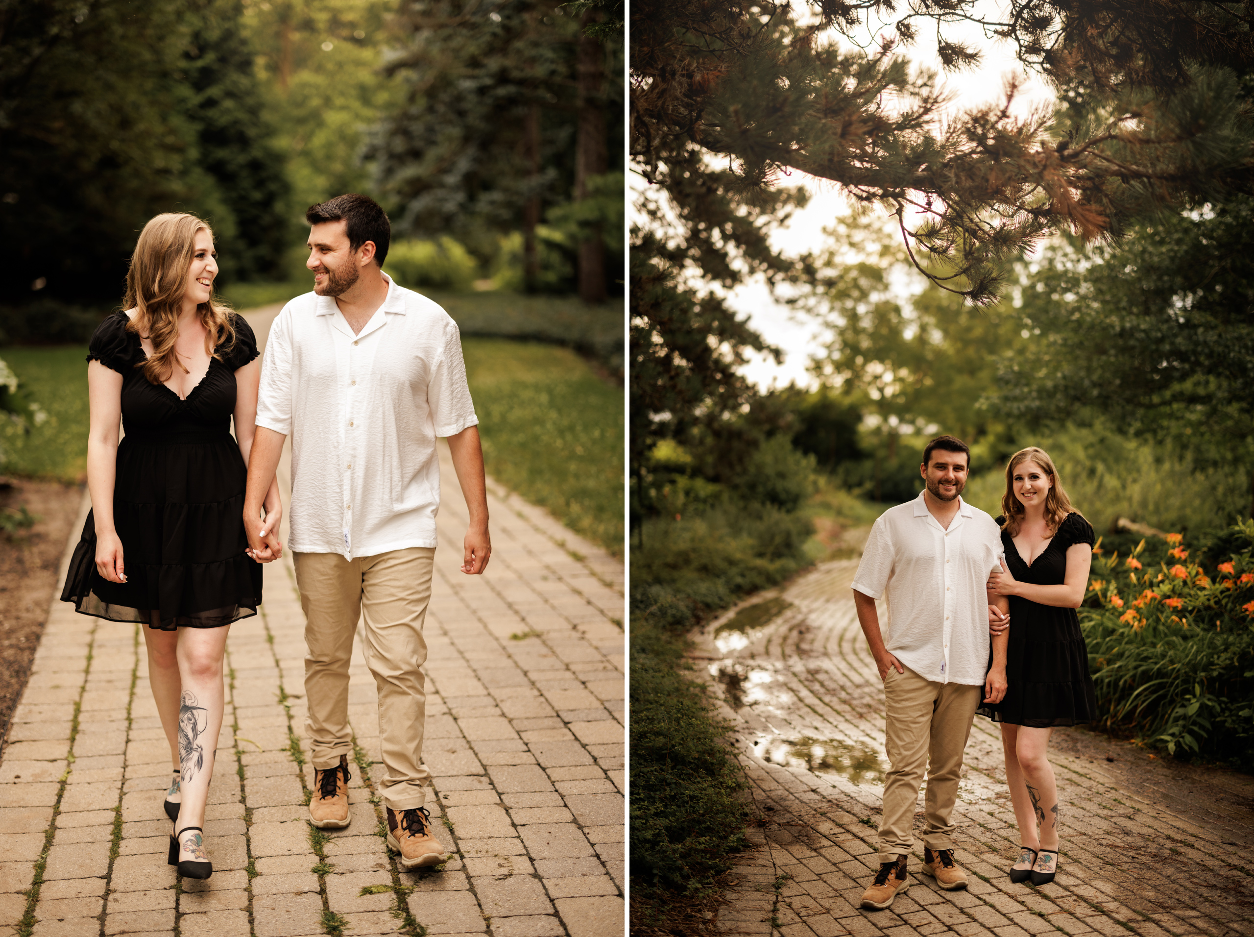 summer engagement session niagara sunset afterglow