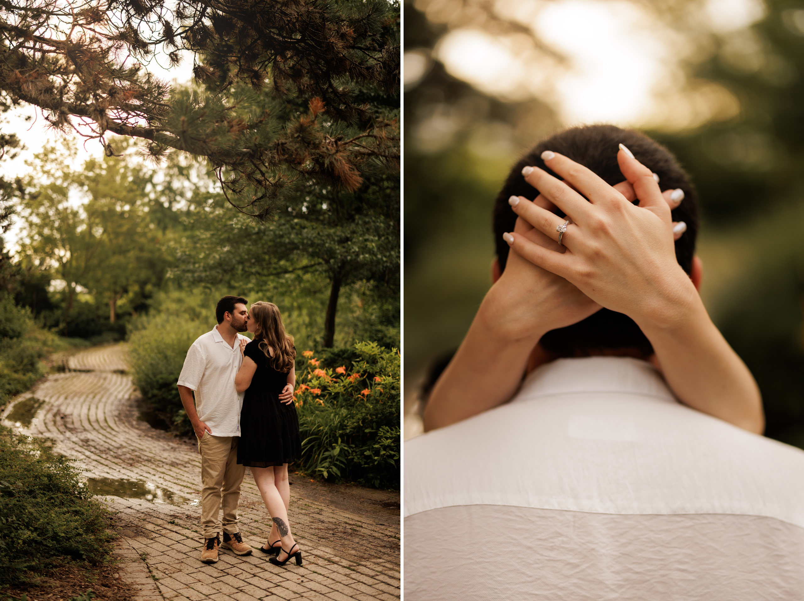 summer engagement session niagara sunset afterglow