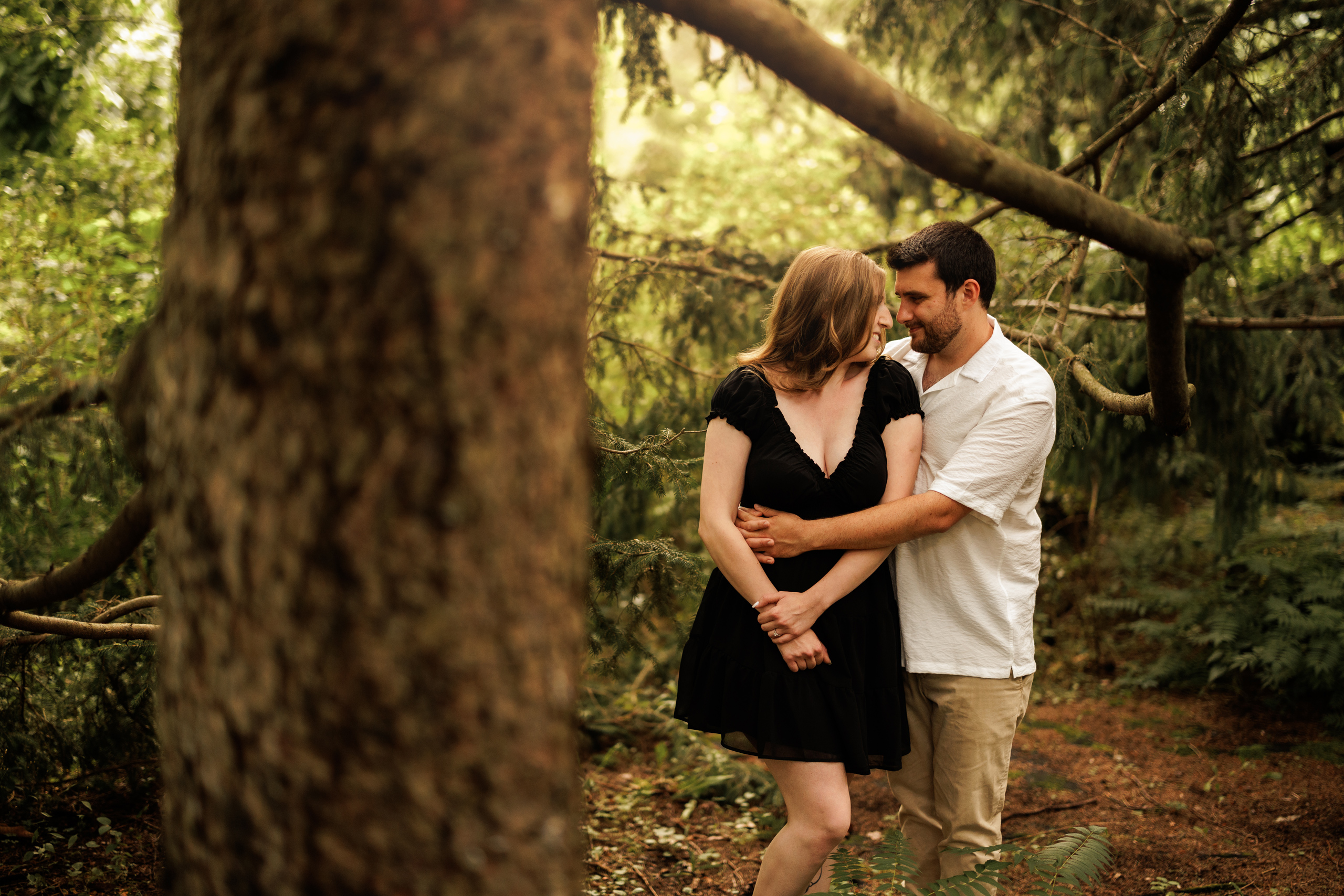 summer engagement session niagara sunset afterglow