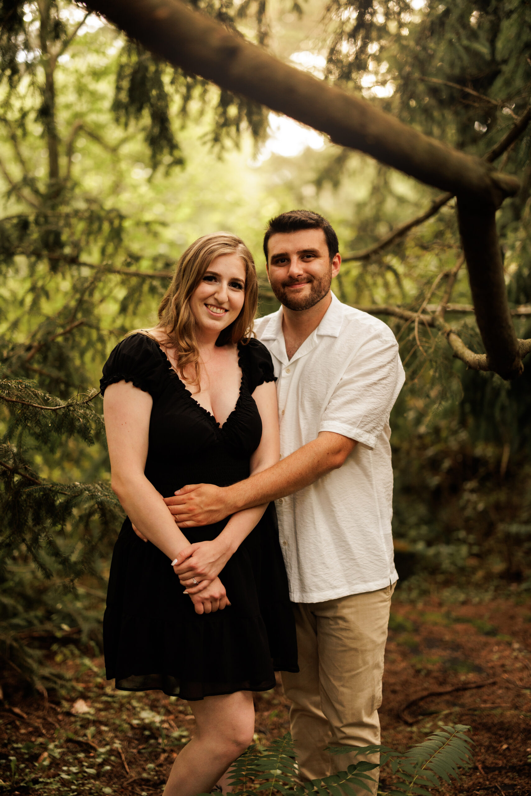 summer engagement session niagara sunset afterglow