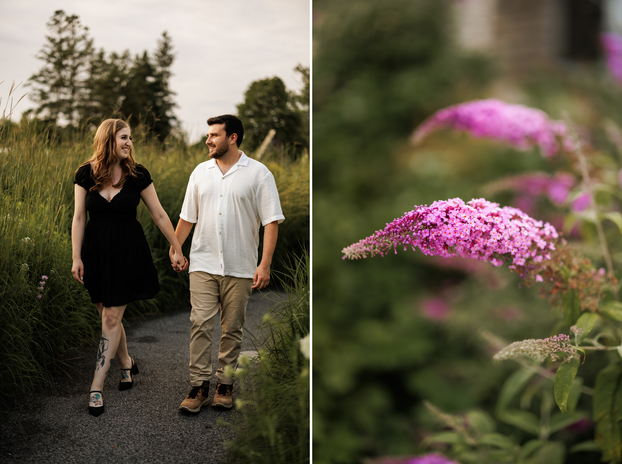 niagara engagement session walk through garden afterglow photogr