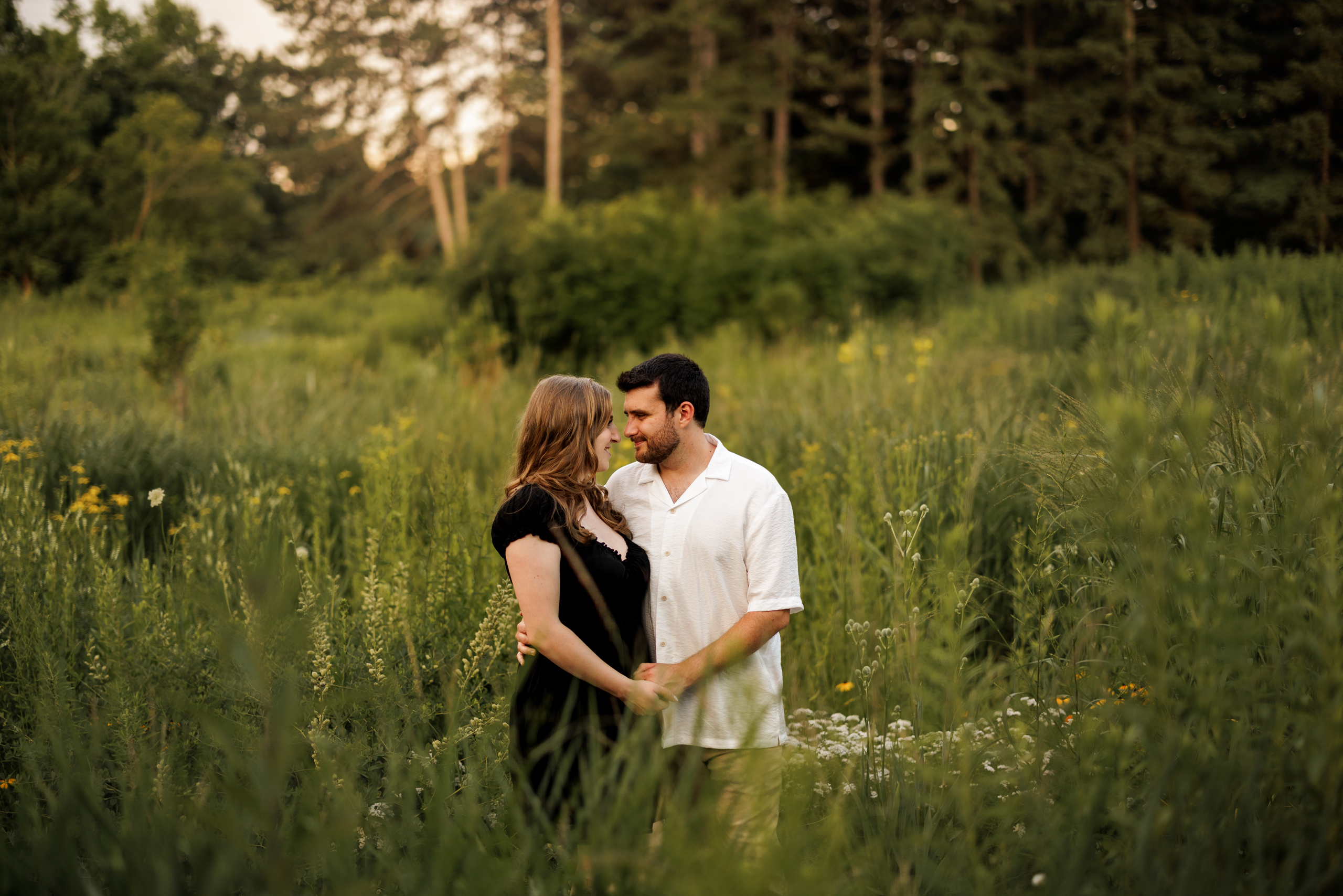 engagement photography in nature niagara afterglow