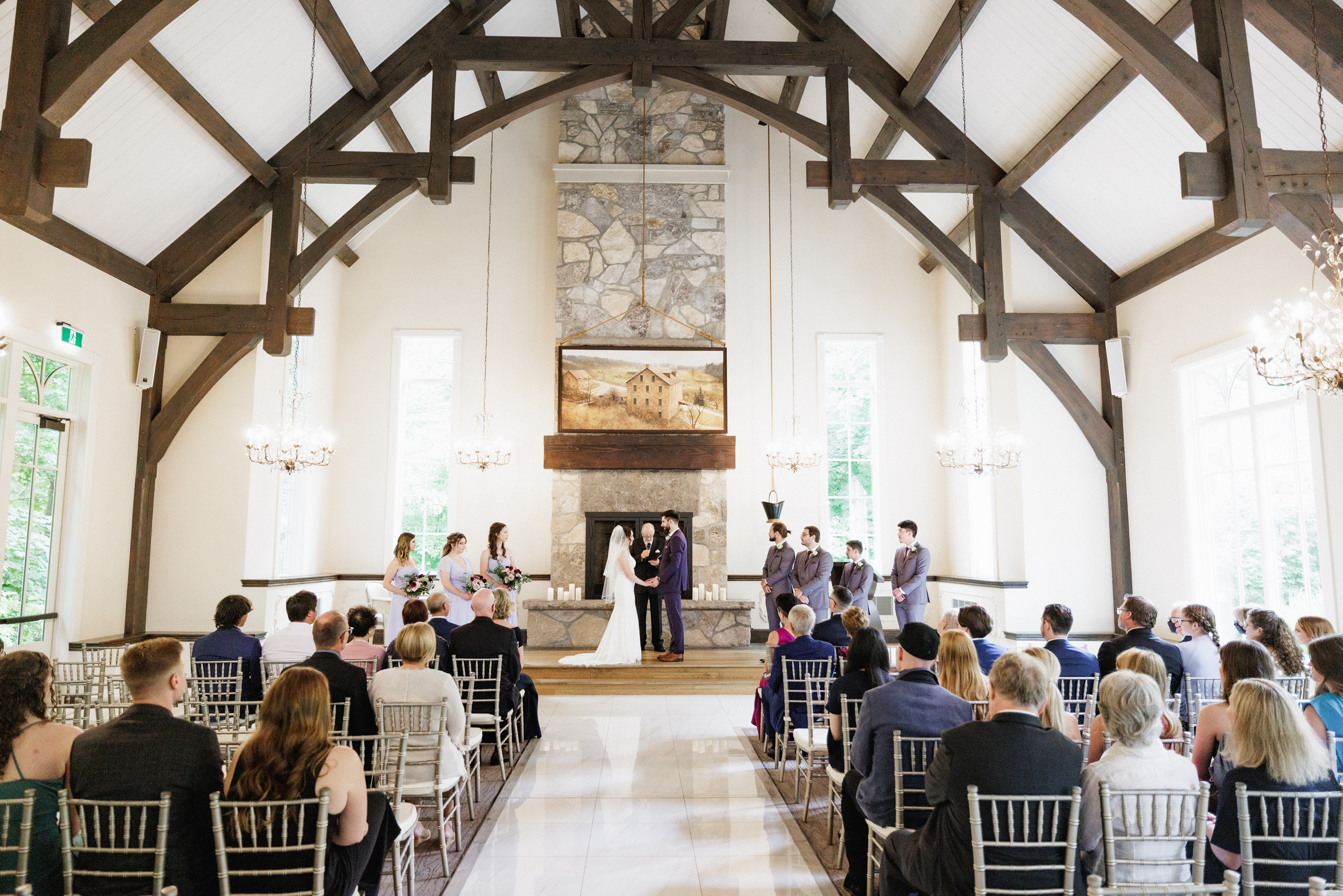 ancaster mill wedding ceremony chapel