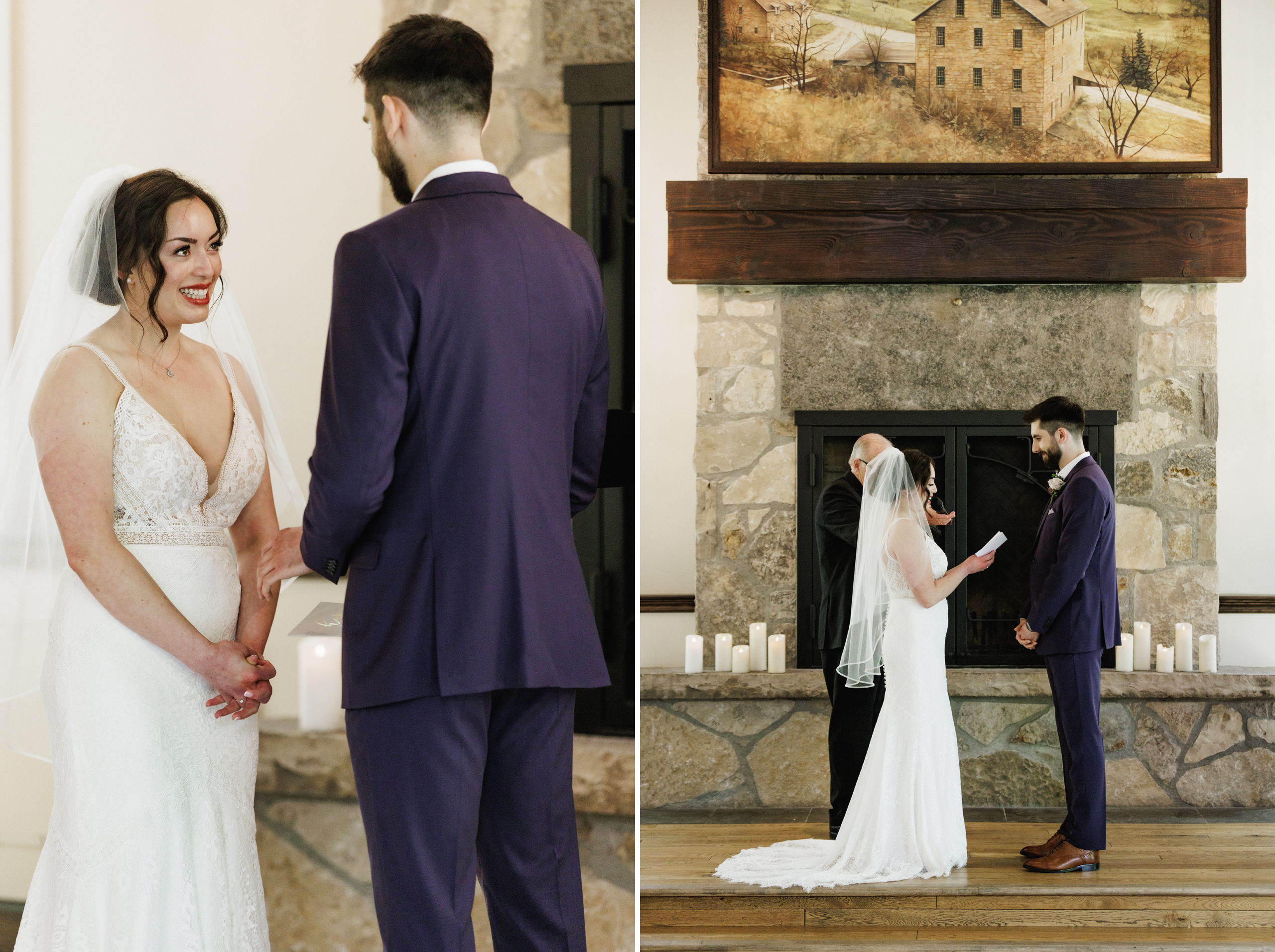 wedding ceremony ancaster mill chapel