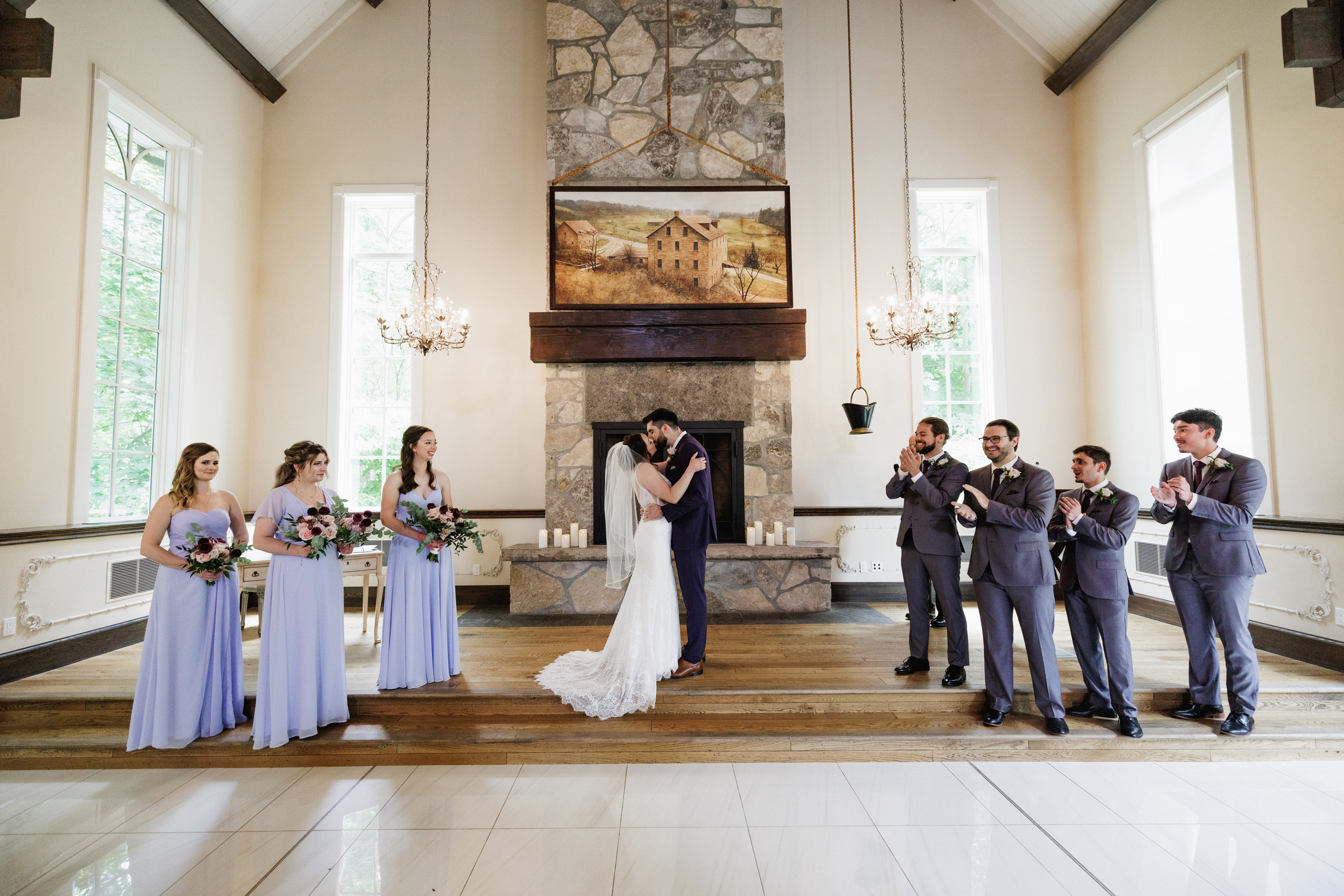 wedding ceremony ancaster mill chapel