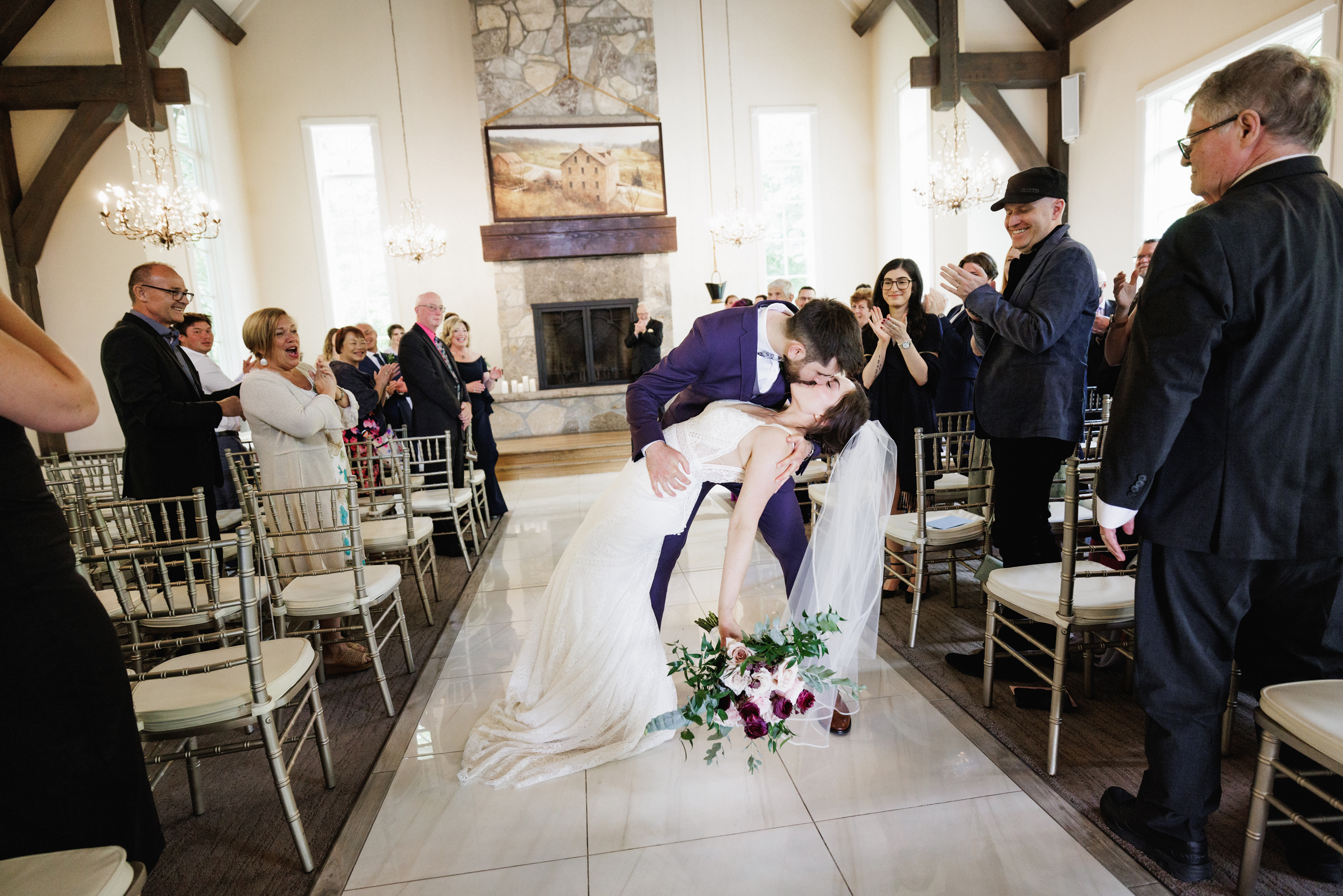 wedding ceremony ancaster mill chapel