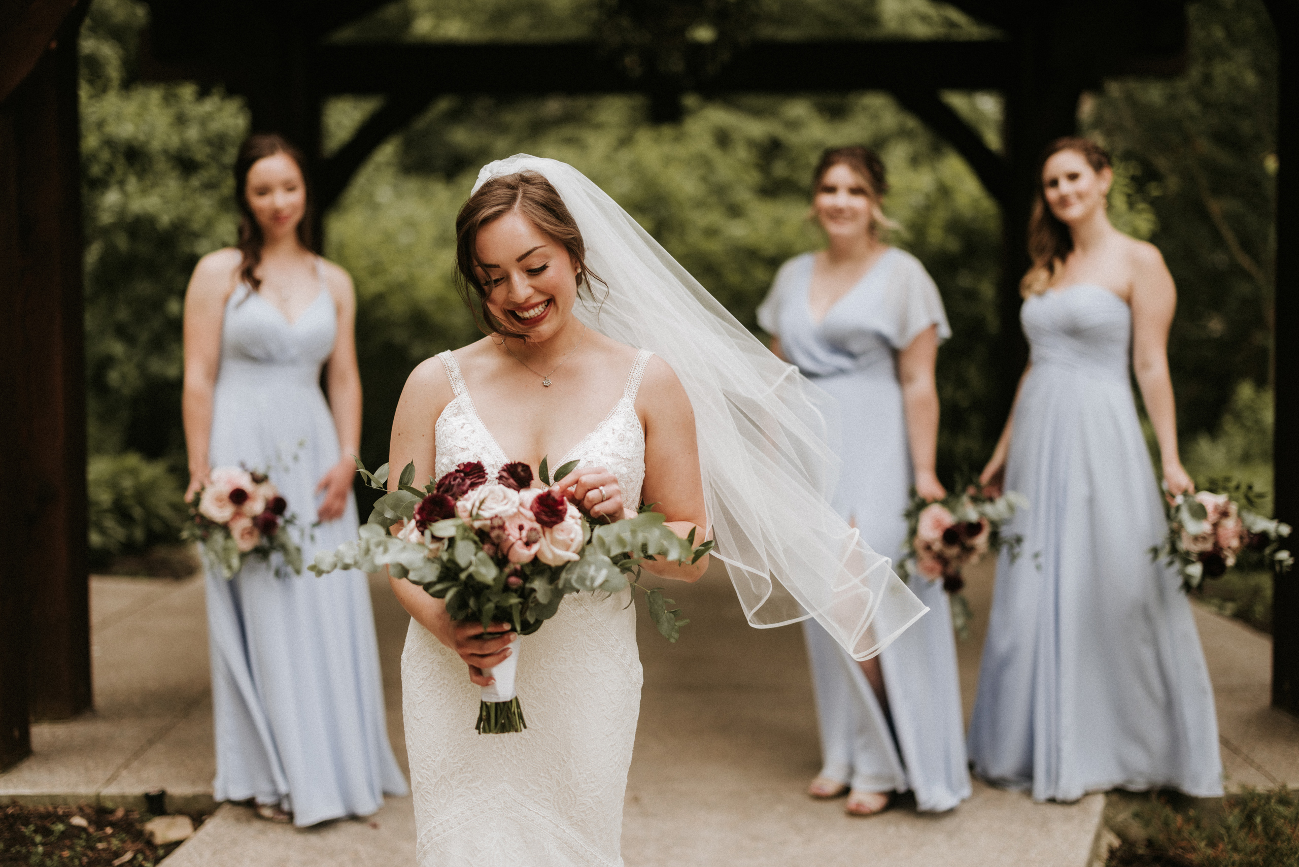 bridesmaids wedding bouquets blooms fresh flowers ancaster mill