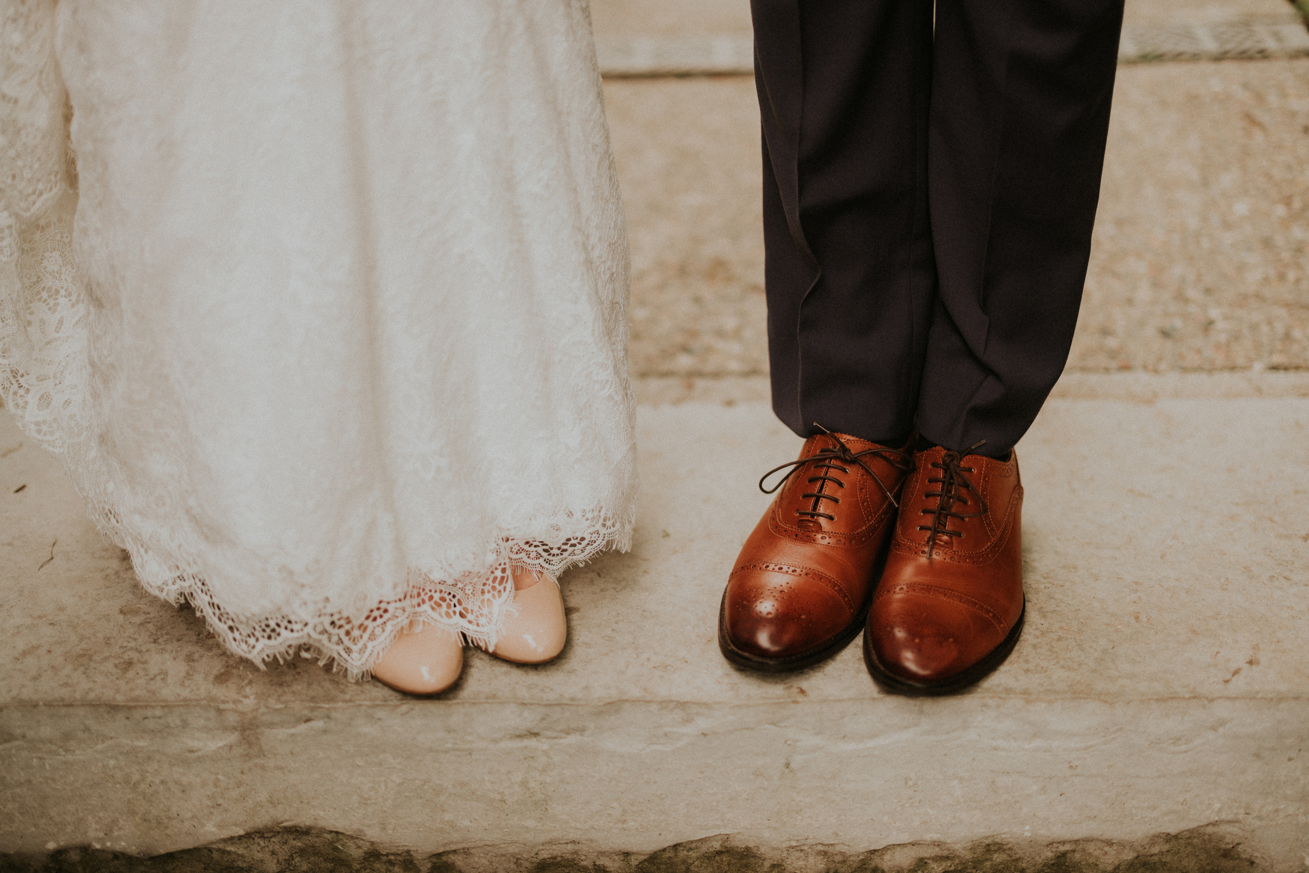 groom bride shoes wedding