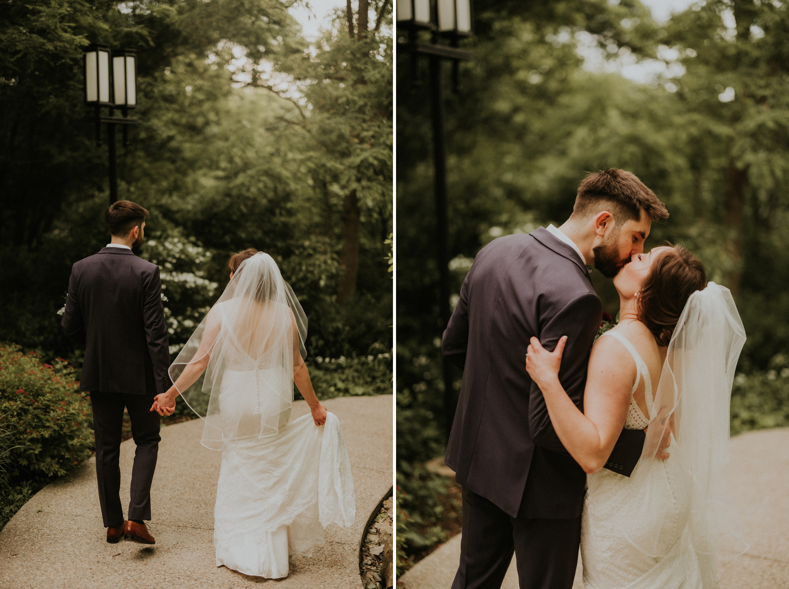 bride groom forest trail ancaster mill wedding romantic