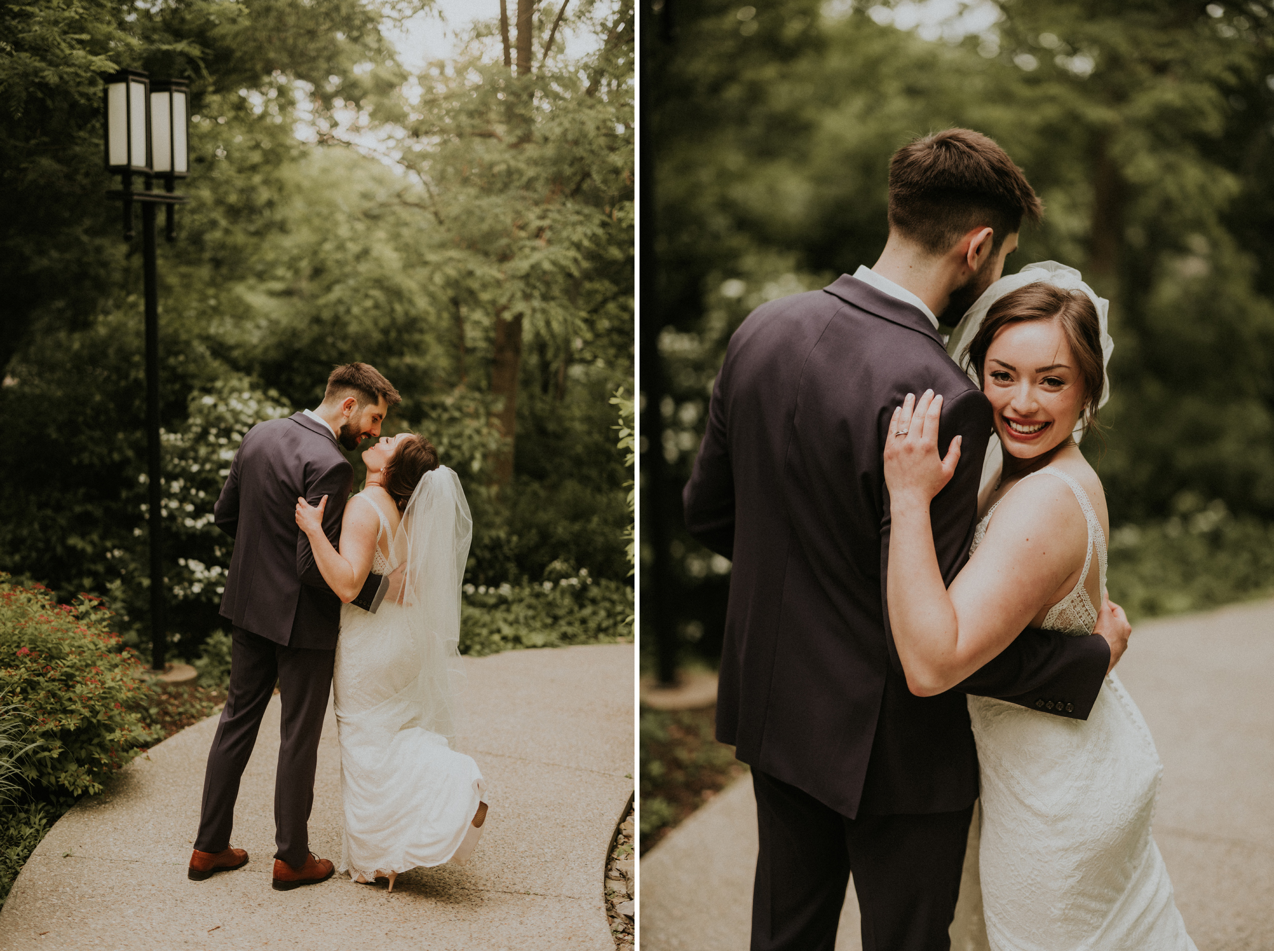 bride groom forest trail ancaster mill wedding romantic