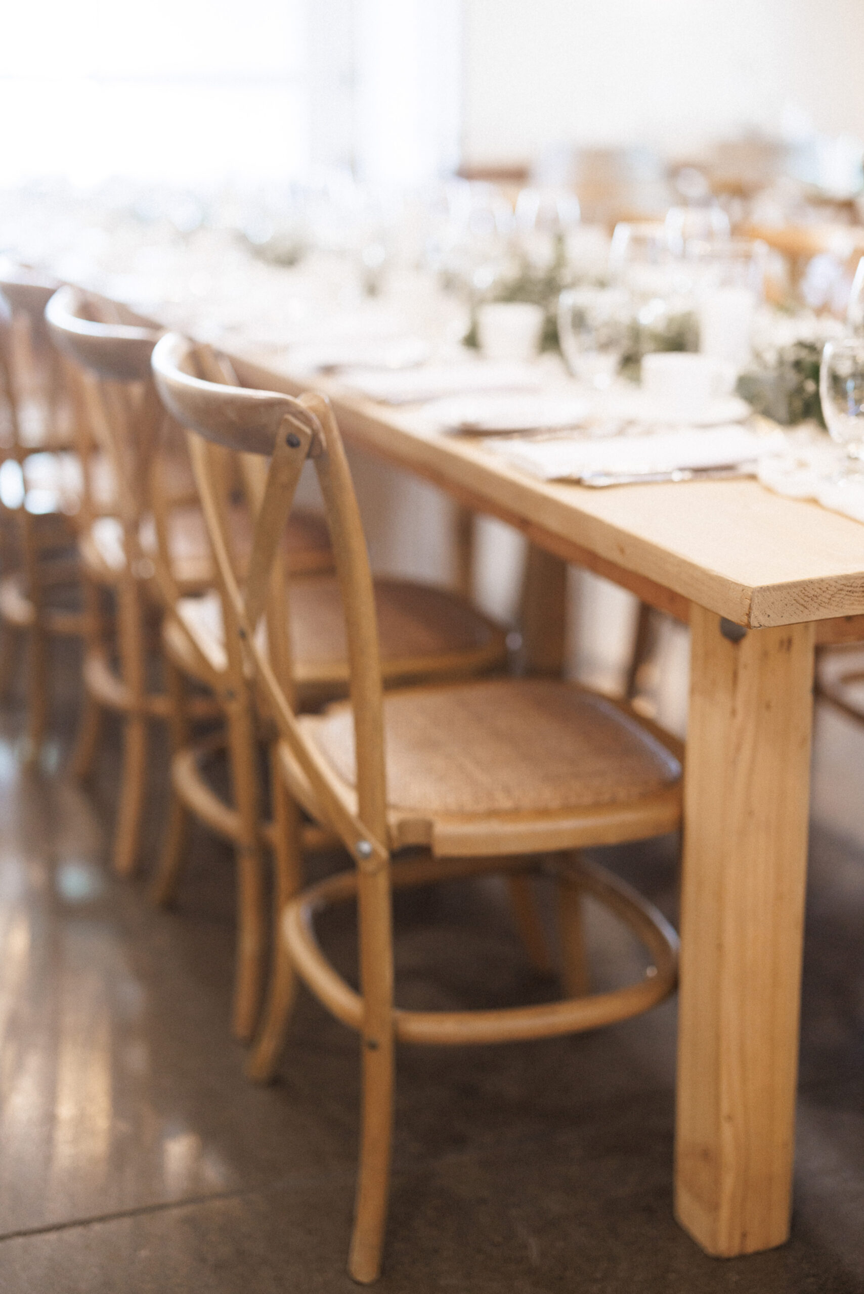 table decor barns at cave spring vineyard summer wedding