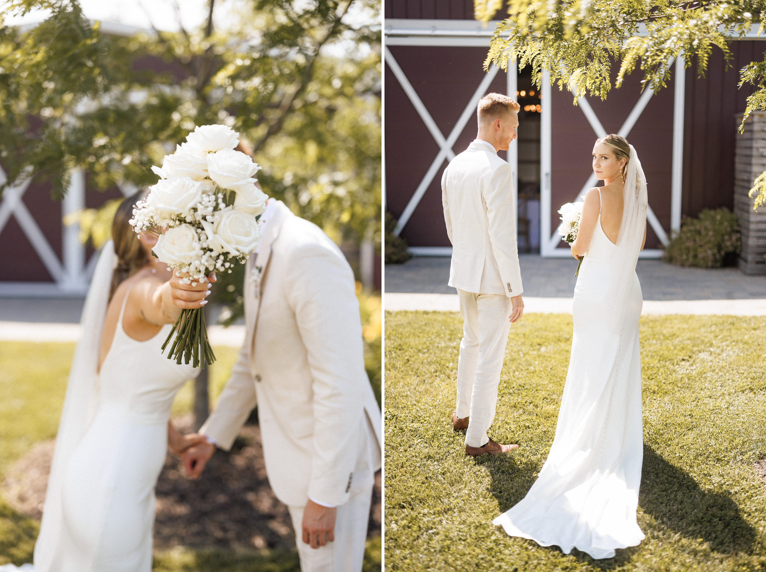 summer wedding cave spring vineyard vineland bride groom