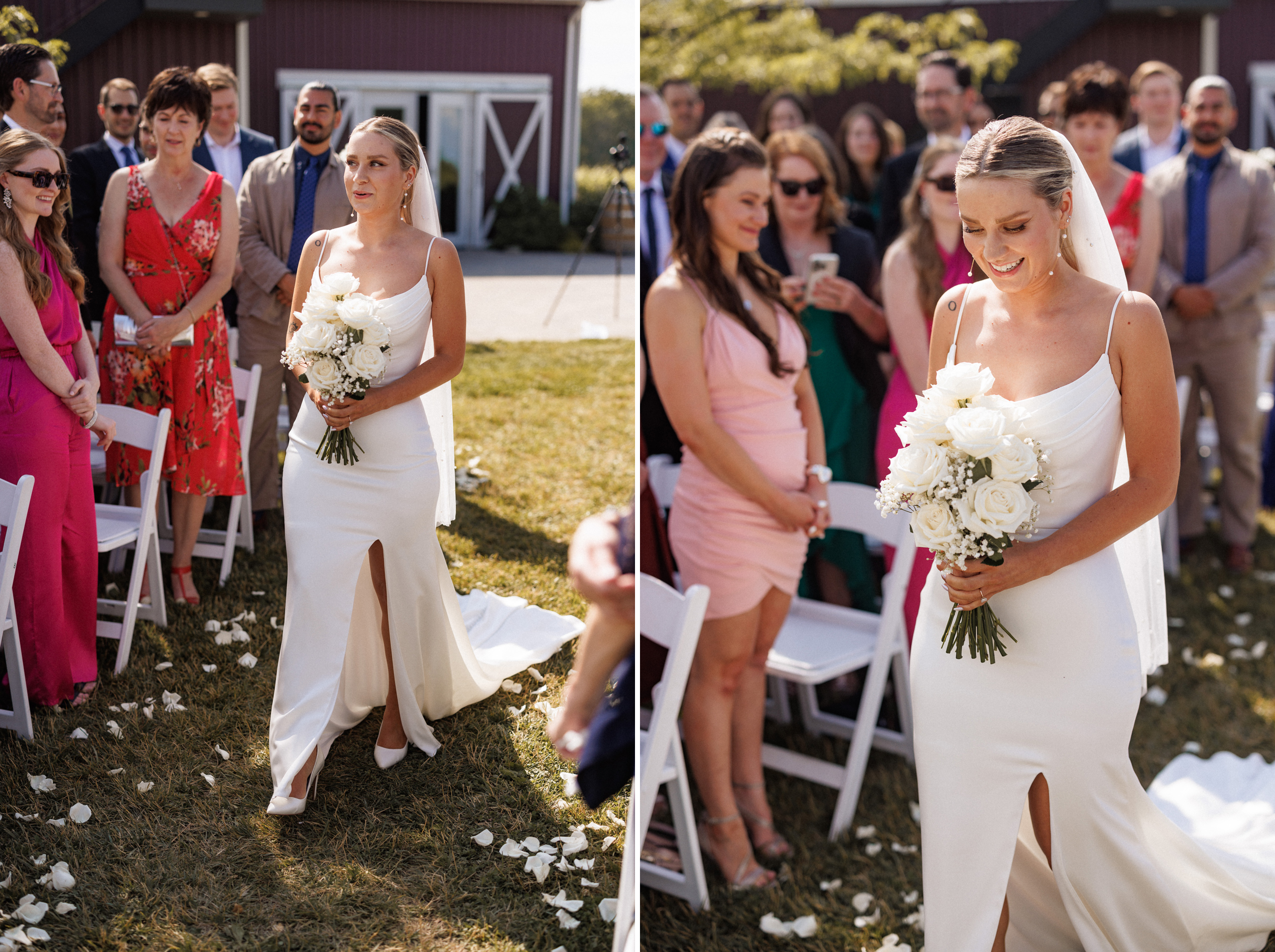 outdoor ceremony summer cave spring vineyard wedding afterglow