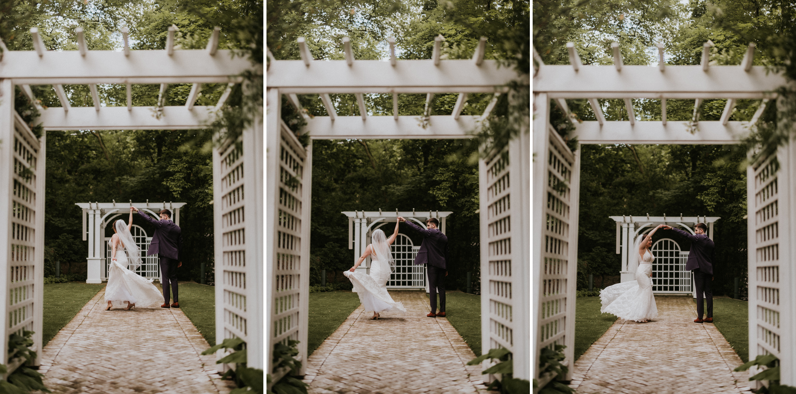 bride spin show off dress ancaster mill wedding summer